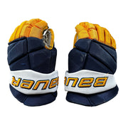 Bauer Vapor Hyperlite - Used Pro Stock Hockey Glove (Navy/Yellow/White)