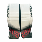 CCM Extreme Flex 7 Pro - CHL Pro Stock Goalie Pads (White/Red/Green)