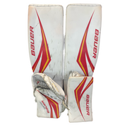 Bauer Vapor Hyperlite 2 - Used Pro Stock Goalie Full Set (White/Red/Yellow)
