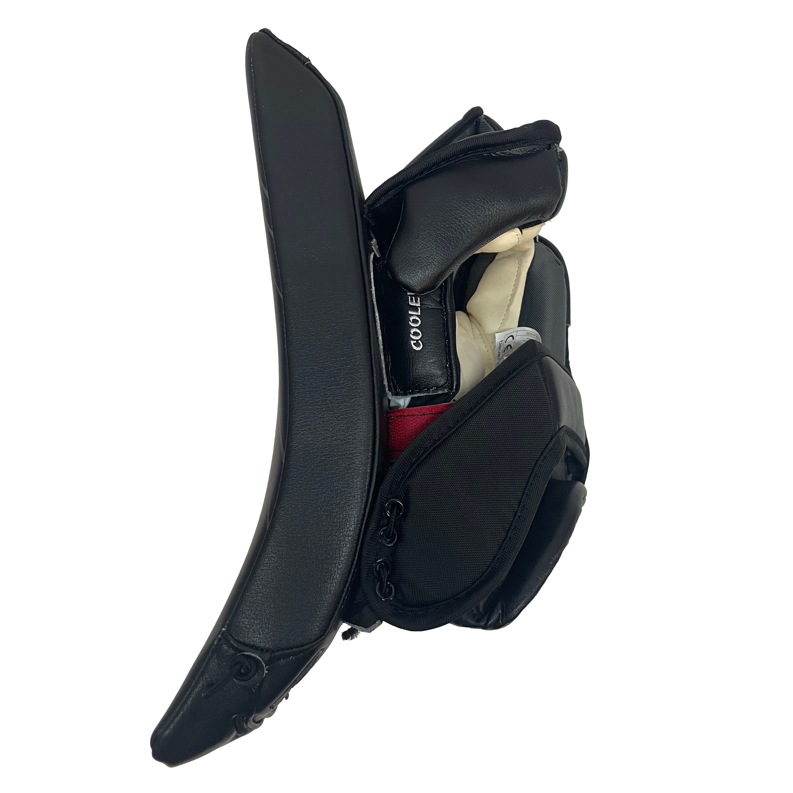 Bauer Vapor Hyperlite 2 - AHL Pro Stock Goalie Blocker (Black/Red/Yellow)