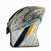 True L20.2 - Used Full Right Pro Stock Goalie Glove - Brandon Bussi (White/Black/Yellow)