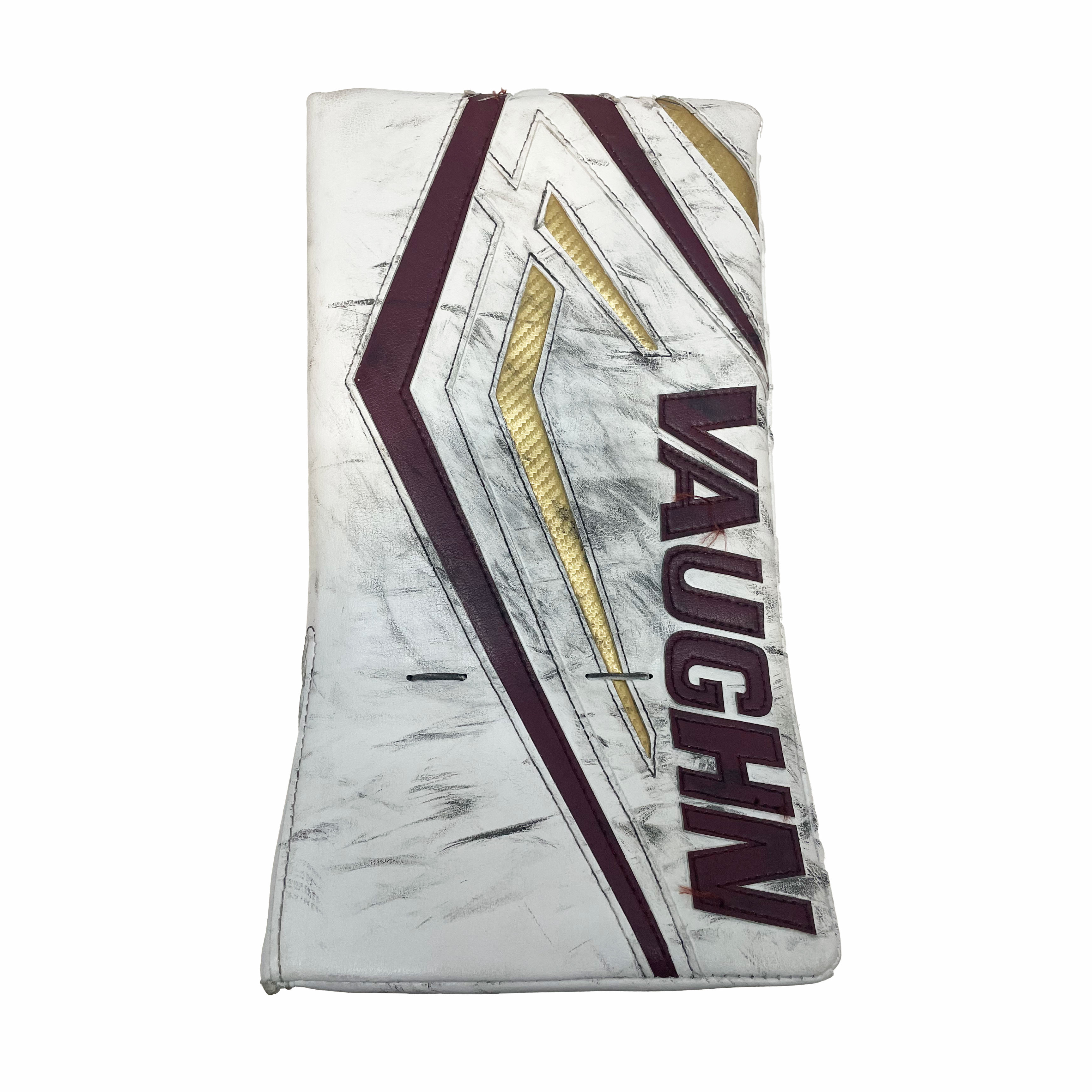 Vaughn Velocity VX1 - Used NCAA Pro Stock Goalie Full Set (White/Maroon/Gold)