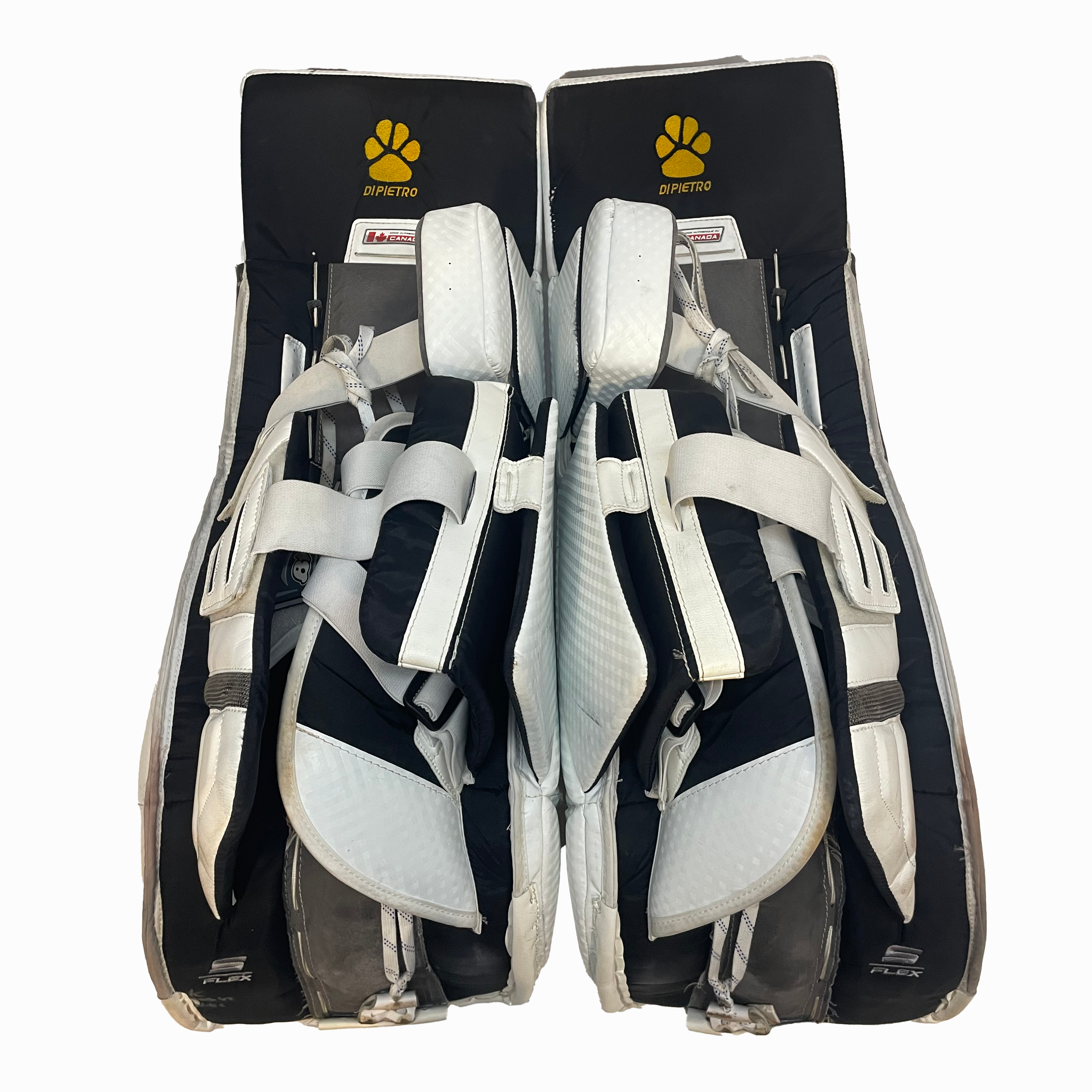 Brians Ico1k - Used Pro Stock Goalie Full Set (White/Black/Yellow)