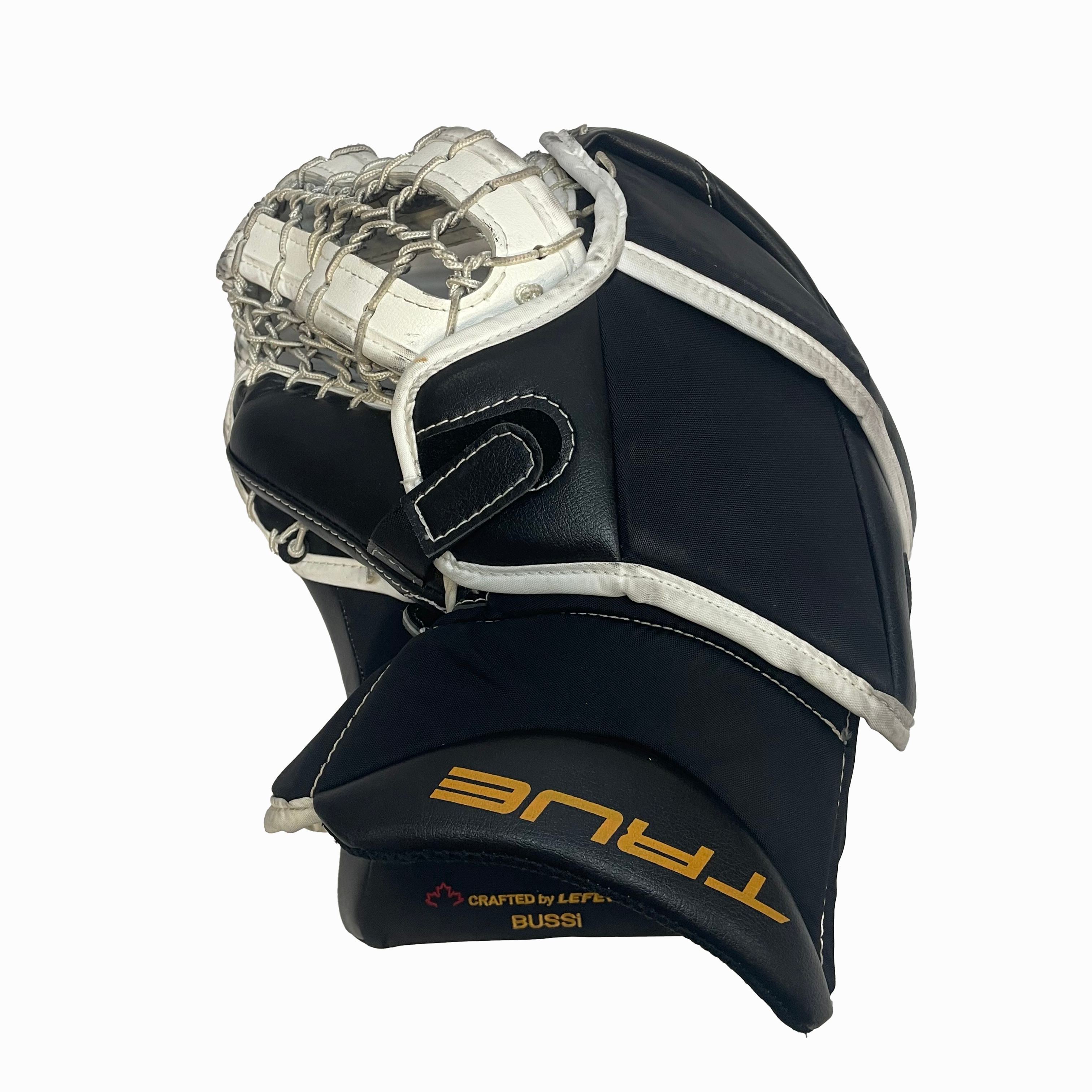TRUE L20.2 - Used Full Right Pro Stock Goalie Full Set (White/Yellow/Black)