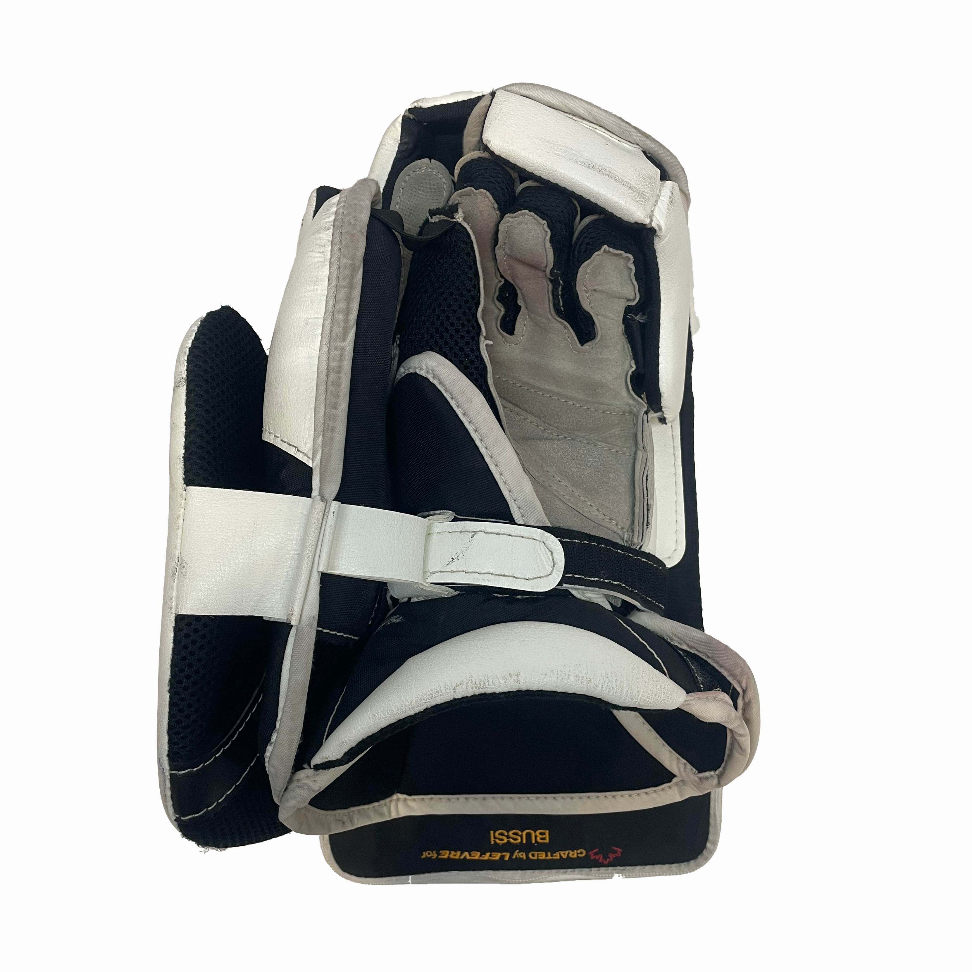 TRUE L20.2 - Used Full Right Pro Stock Goalie Full Set (White/Yellow/Black)