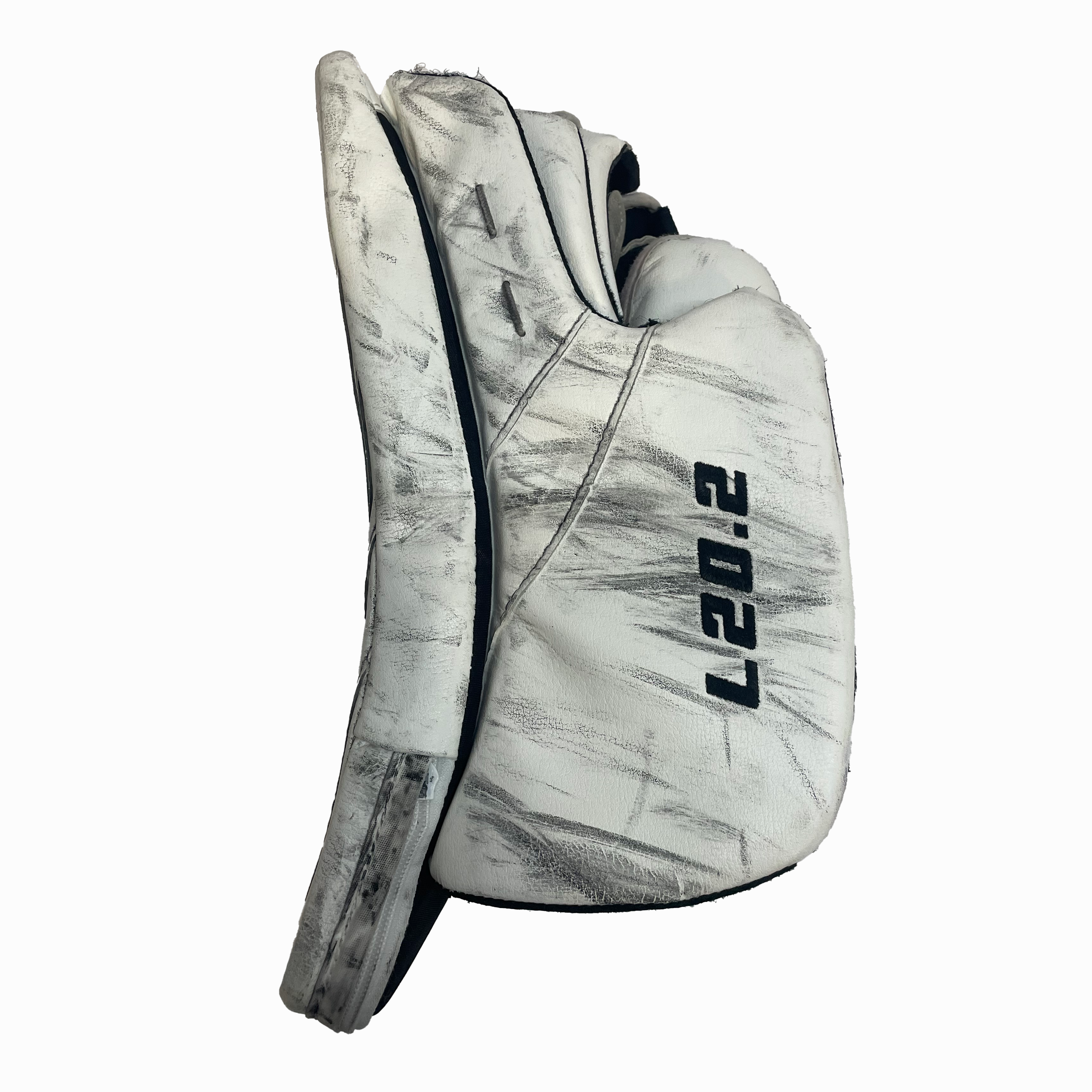 TRUE L20.2 - Used Full Right Pro Stock Goalie Full Set (White/Yellow/Black)