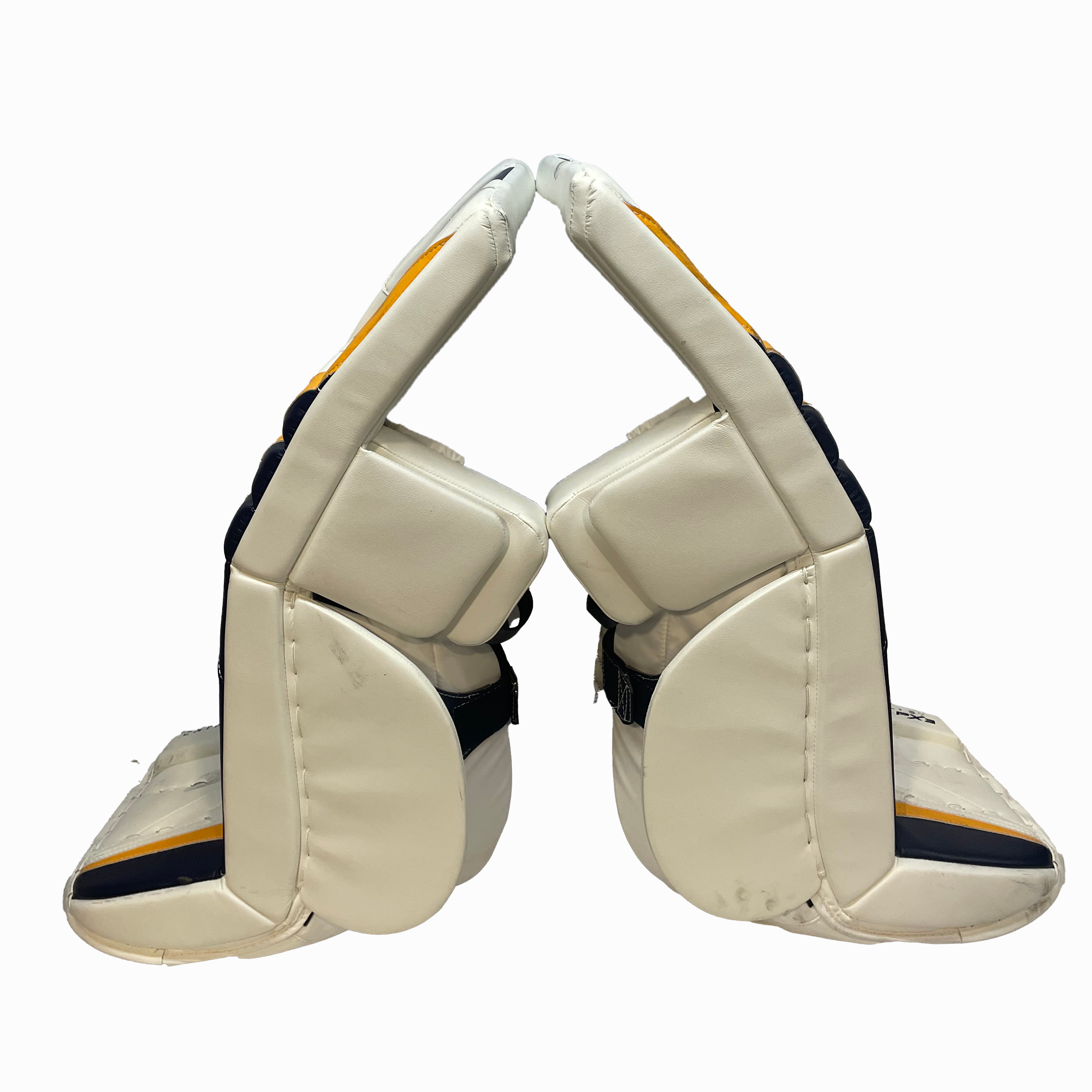 TRUE Catalyst PX3 - Used Pro Stock Goalie Full Set (White/Yellow/Navy)