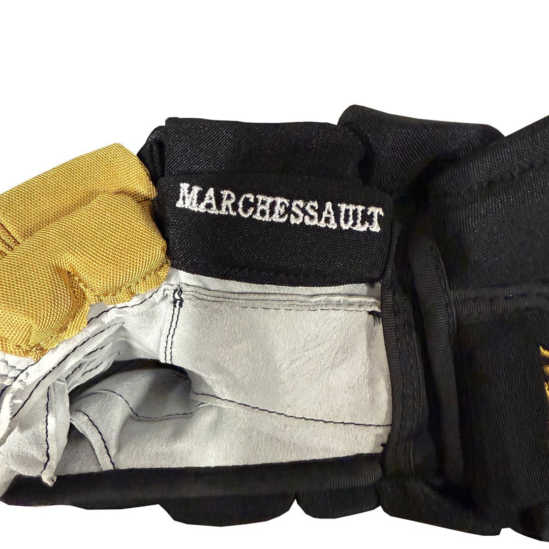Bauer Supreme Mach - NHL Pro Stock Hockey Gloves - Jonathon Marchessault (Black/Gold)