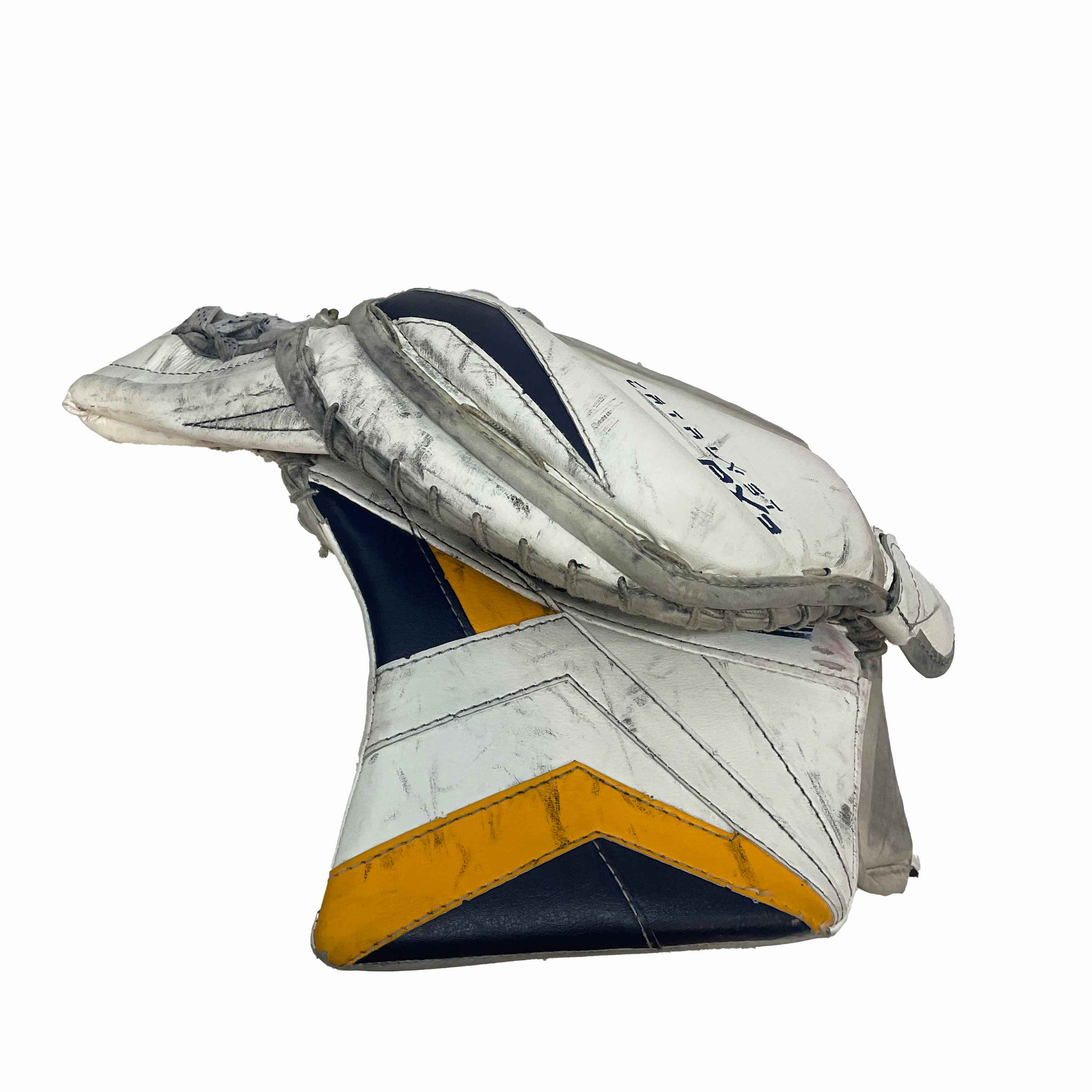 TRUE Catalyst PX3 - Used Pro Stock Goalie Full Set (White/Yellow/Navy)