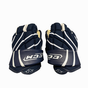 CCM Vector - Used NCAA Pro Stock Gloves (Navy/White)