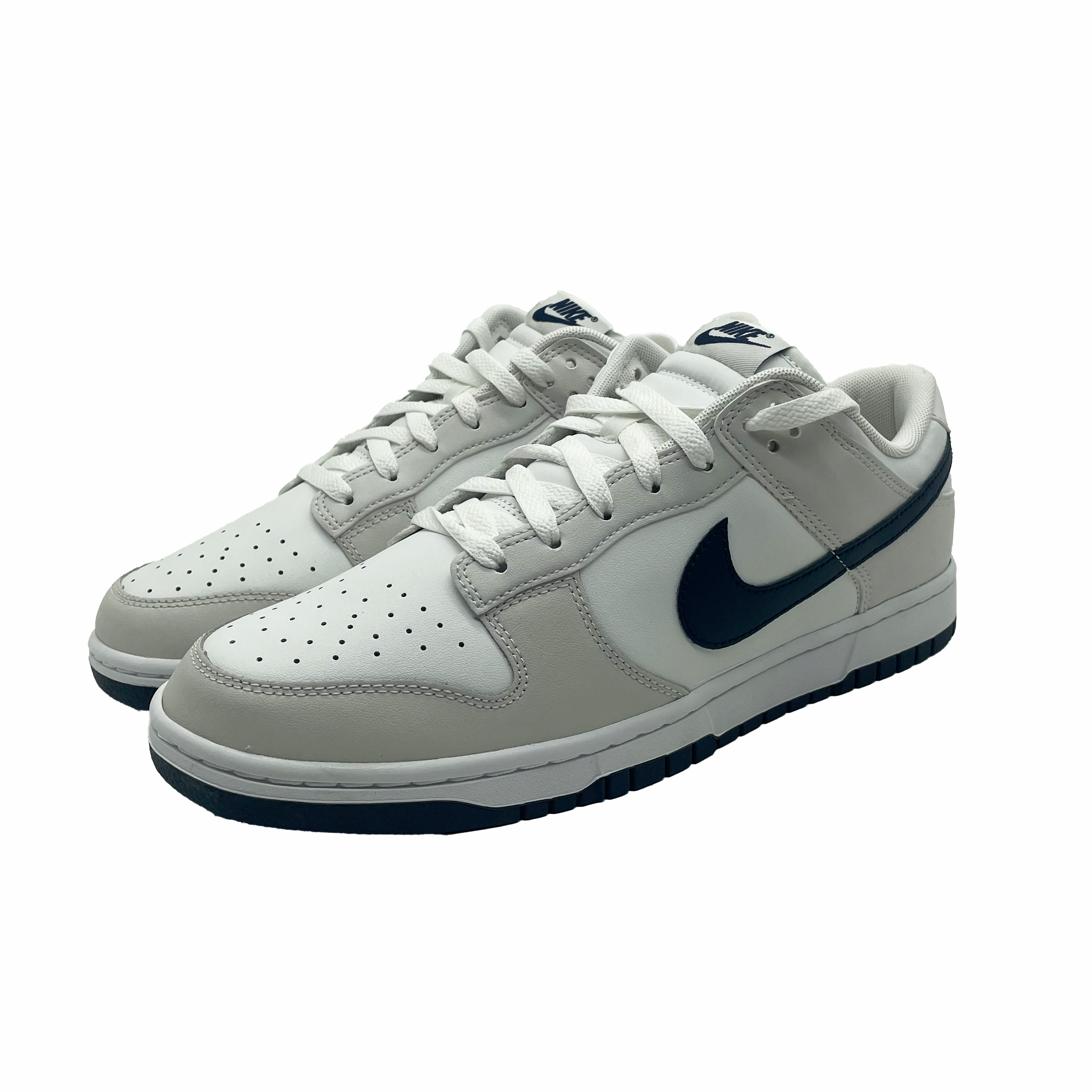 Nike - Dunk Low Retro Shoes (Summit White/Midnight Navy)