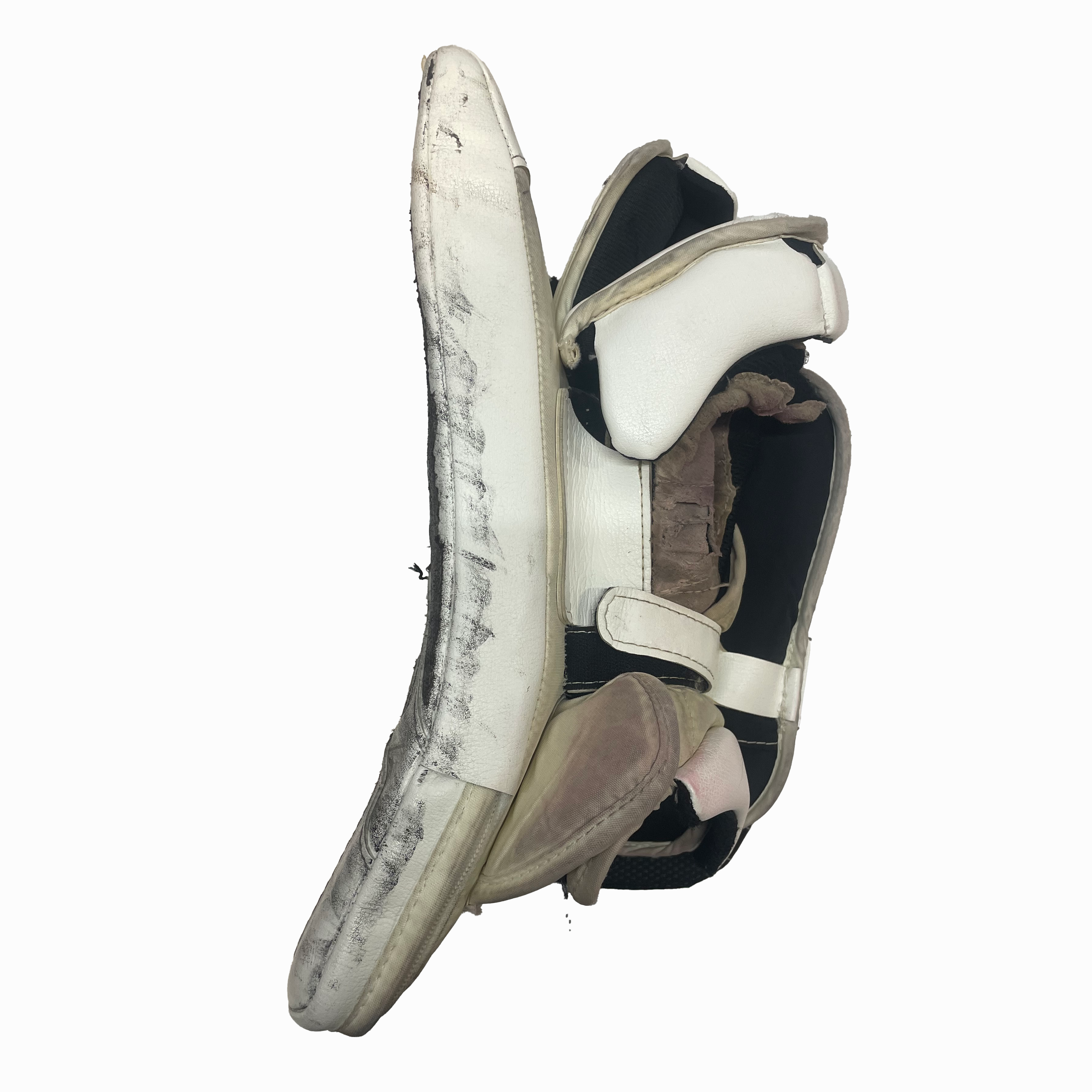 True Catalyst 9x3 - Used Pro Stock NCAA Goalie Blocker (White)