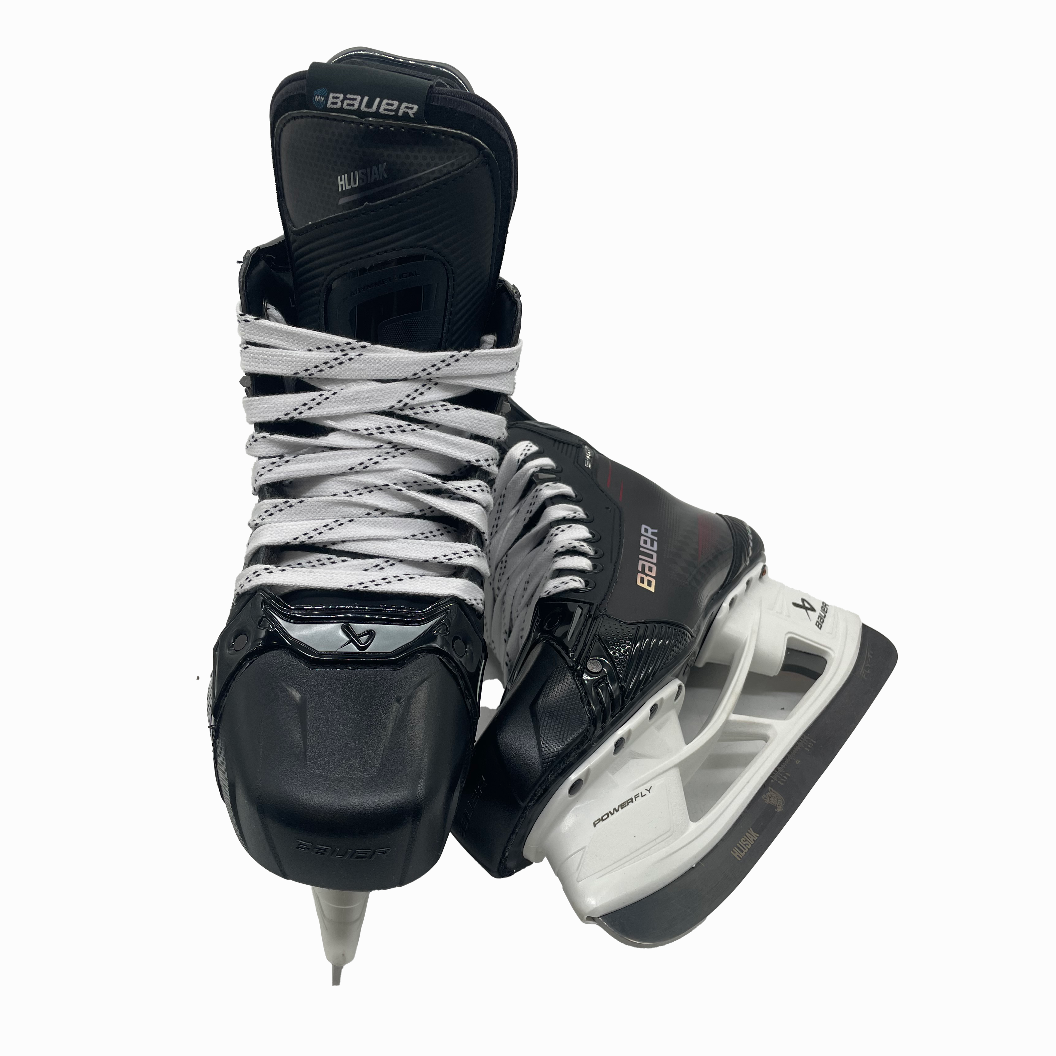 Bauer Supreme Shadow - Pro Stock Hockey Skates - Size L7.25 R7 (Red)