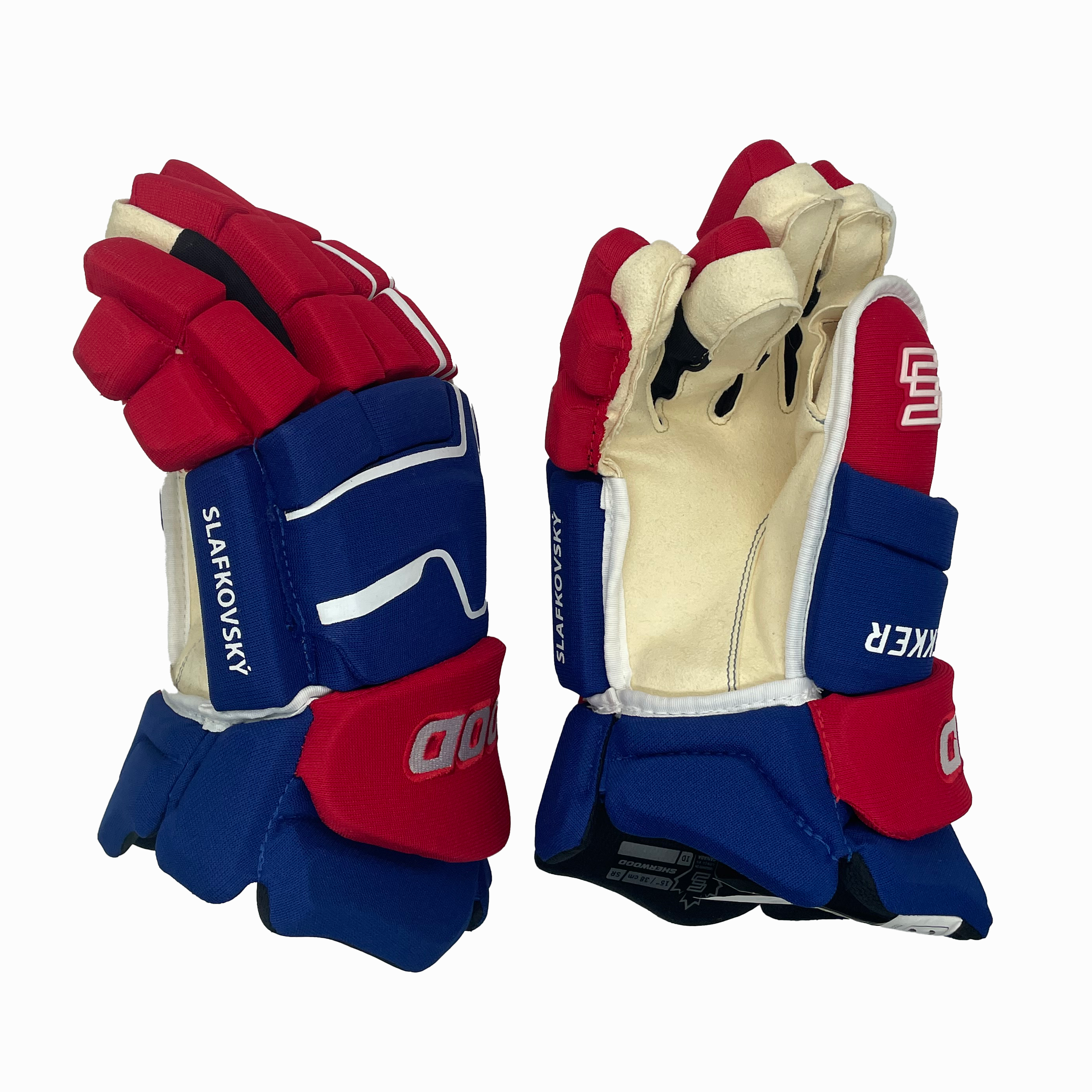 Sherwood Rekker Morph Pro - NHL Pro Stock Hockey Gloves - Juraj Slafkovsky (Montreal Canadiens)