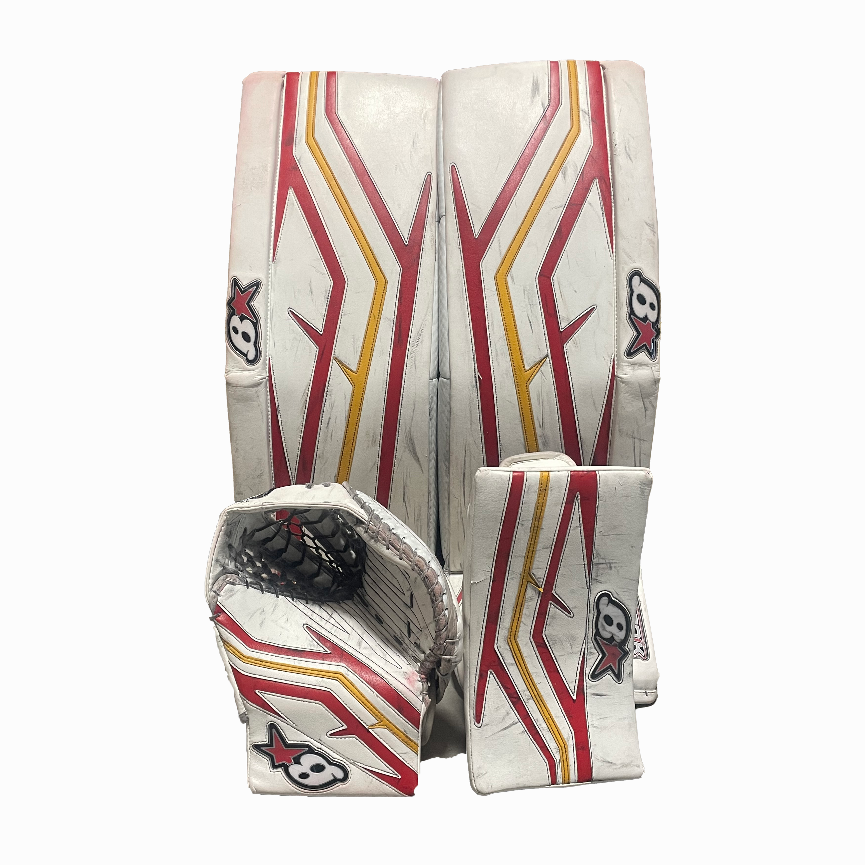Brian's Iconik - Used Pro Stock Goalie Full Set (White/Red/Yellow)
