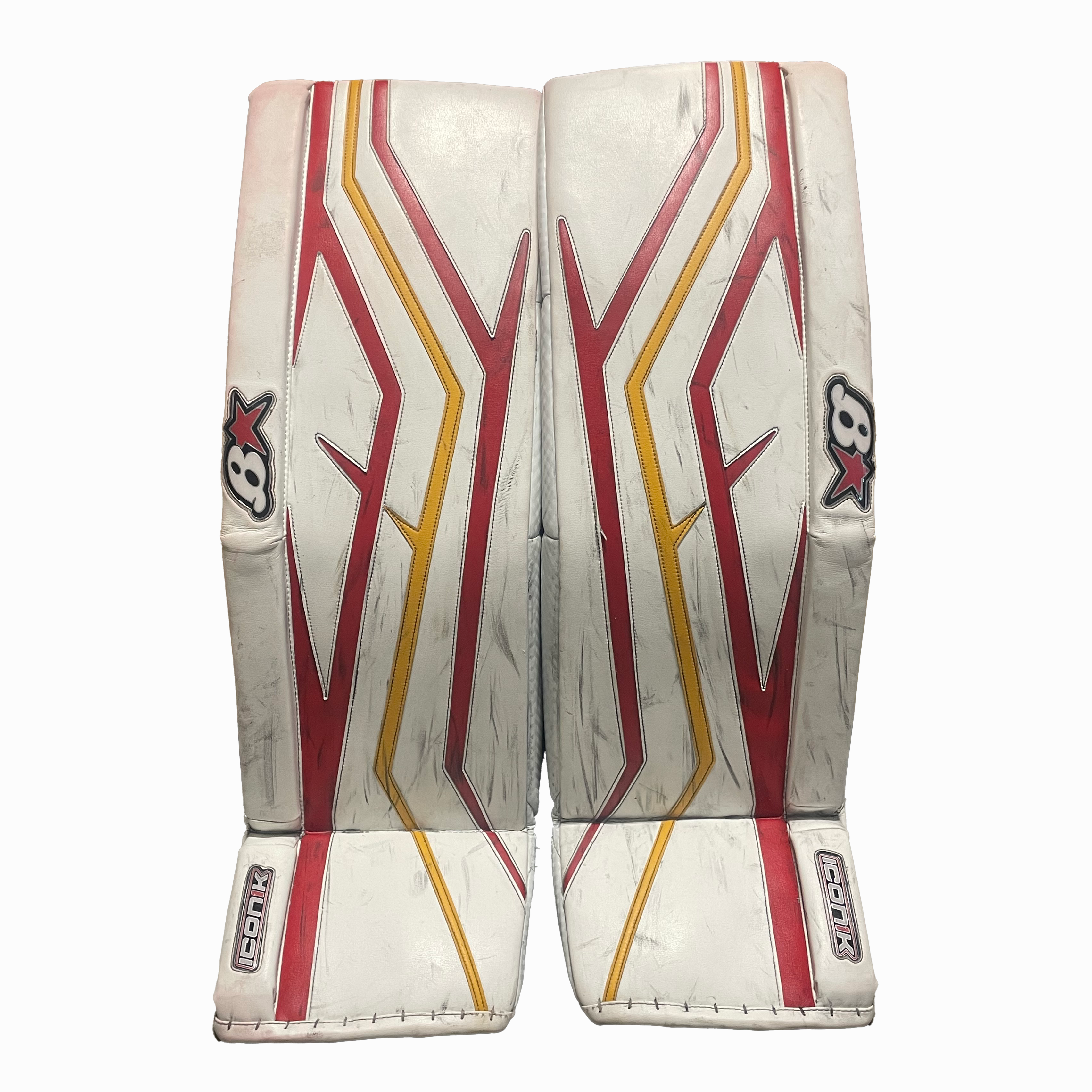 Brian's Iconik - Used Pro Stock Goalie Full Set (White/Red/Yellow)