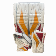 True Catalyst PX5 - Used Pro Stock Goalie Full Set (White/Red/Yellow)