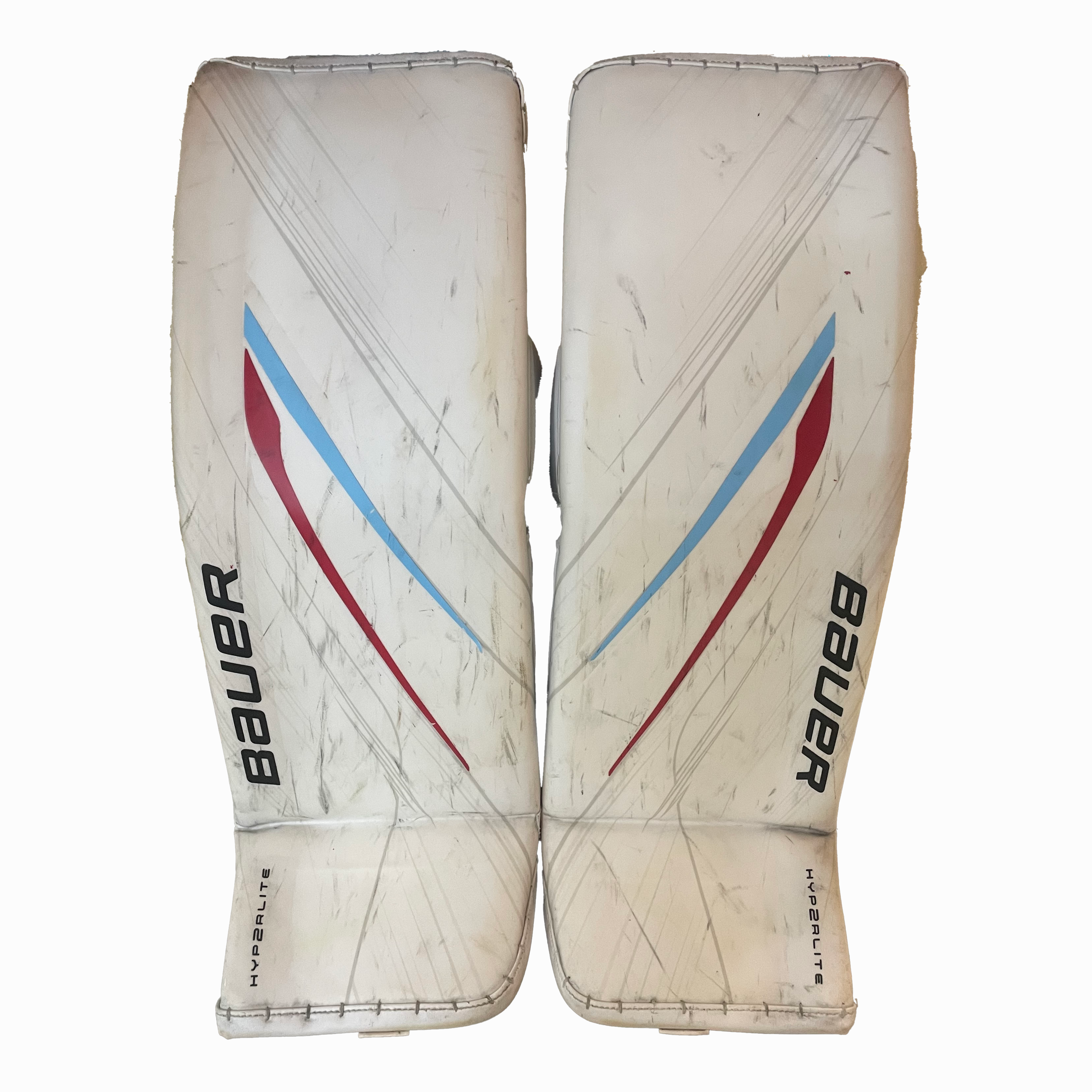 Bauer Vapor Hyperlite 2 - Used Pro Stock Goalie Full Set (White/Red/Powder Blue)