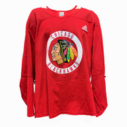 NHL - Used Chicago Blackhawks Adidas Practice Jersey (Red)