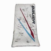Bauer Vapor Hyperlite 2 - Used Pro Stock Goalie Blocker (White/Red/Powder Blue)