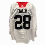 NHL - Used Chicago Blackhawks Adidas Practice Jersey With Namebars (White)