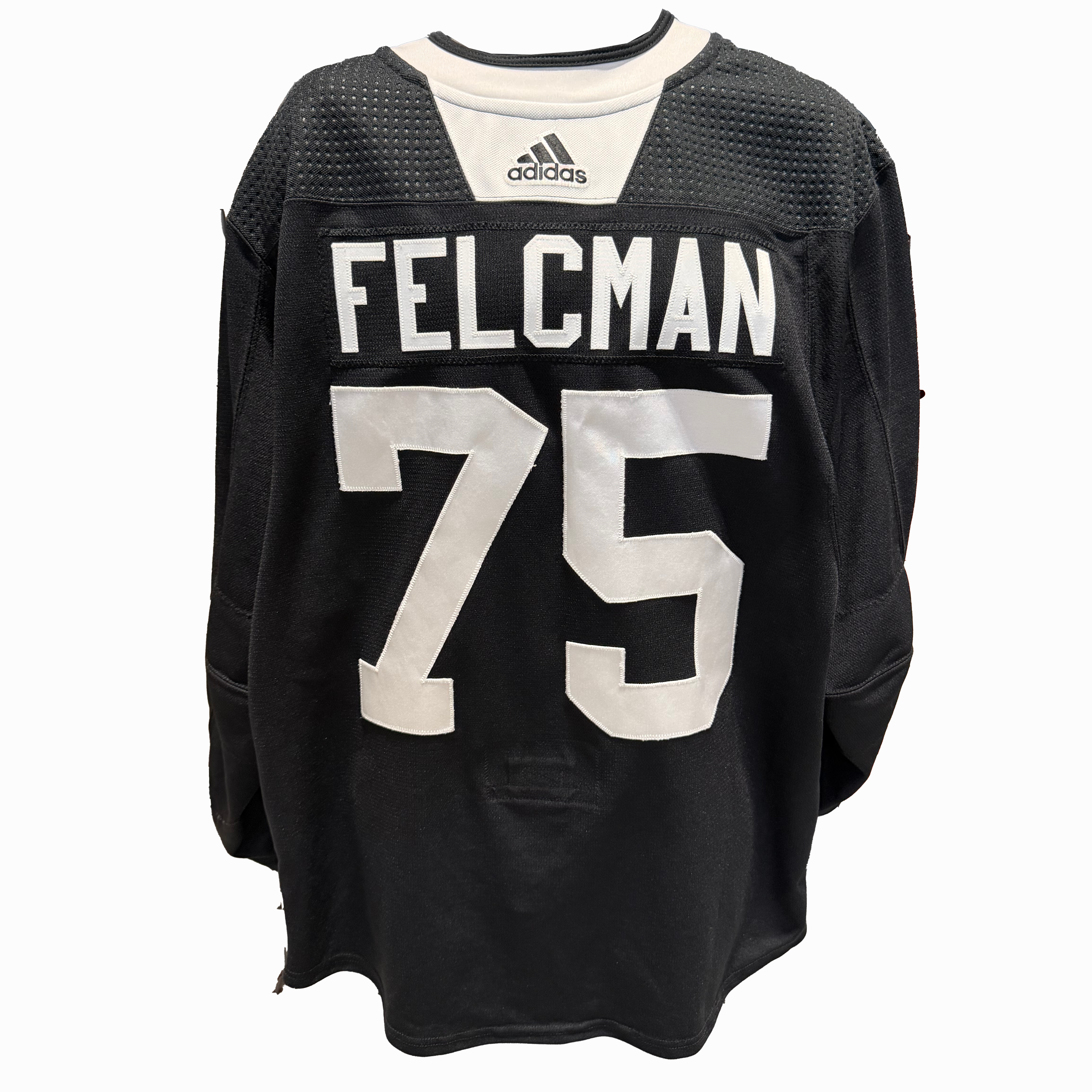 NHL - Used Chicago Blackhawks Adidas Practice Jersey With Namebars (Black)