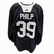 NHL - Used Chicago Blackhawks Adidas Practice Jersey With Namebars (Black)