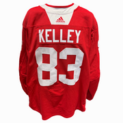 NHL - Used Chicago Blackhawks Adidas Practice Jersey With Namebars (Red)