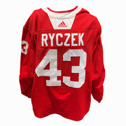 NHL - Used Chicago Blackhawks Adidas Practice Jersey With Namebars (Red)