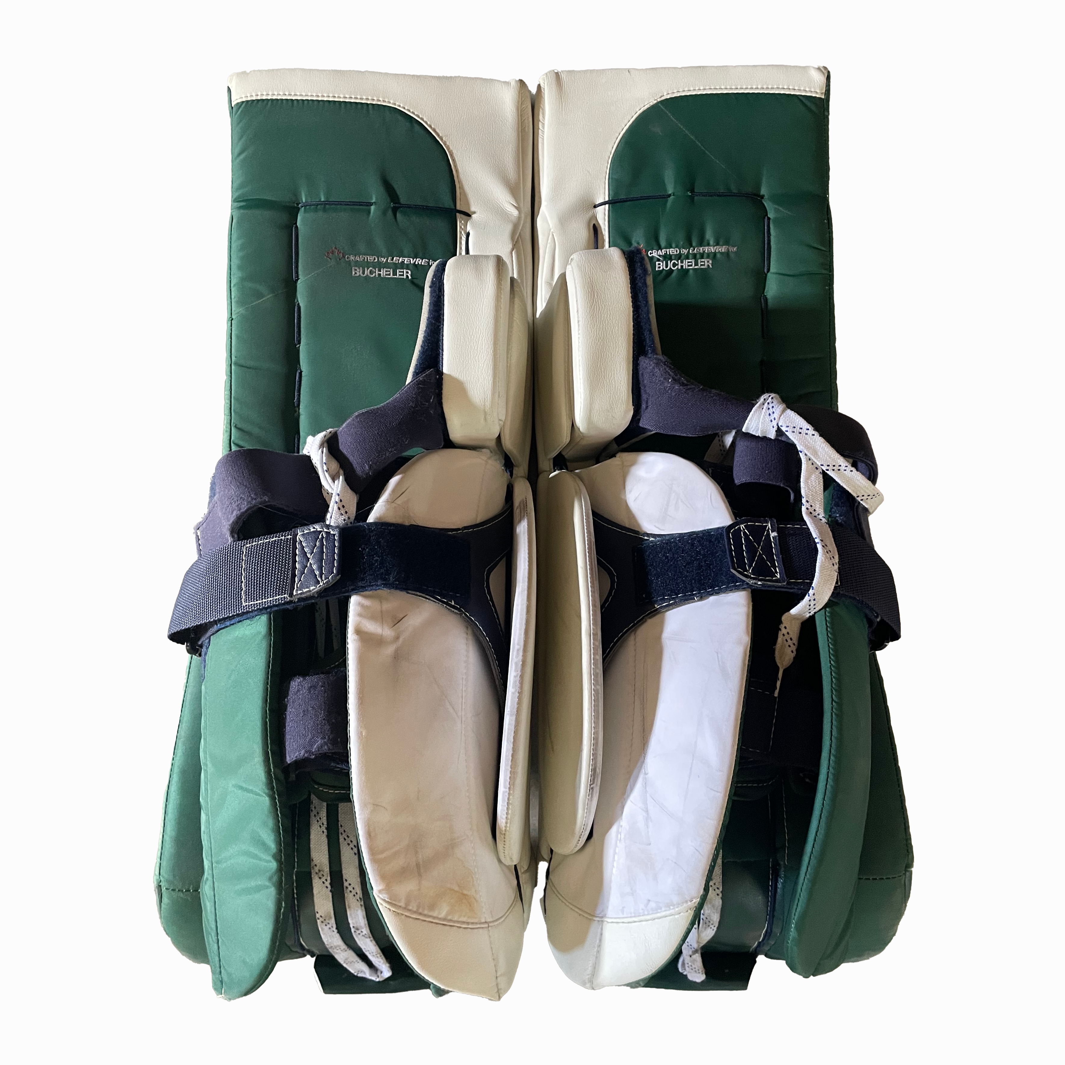 TRUE Catalyst PX3 - Used Pro Stock Goalie Pads (White/Green/Navy)