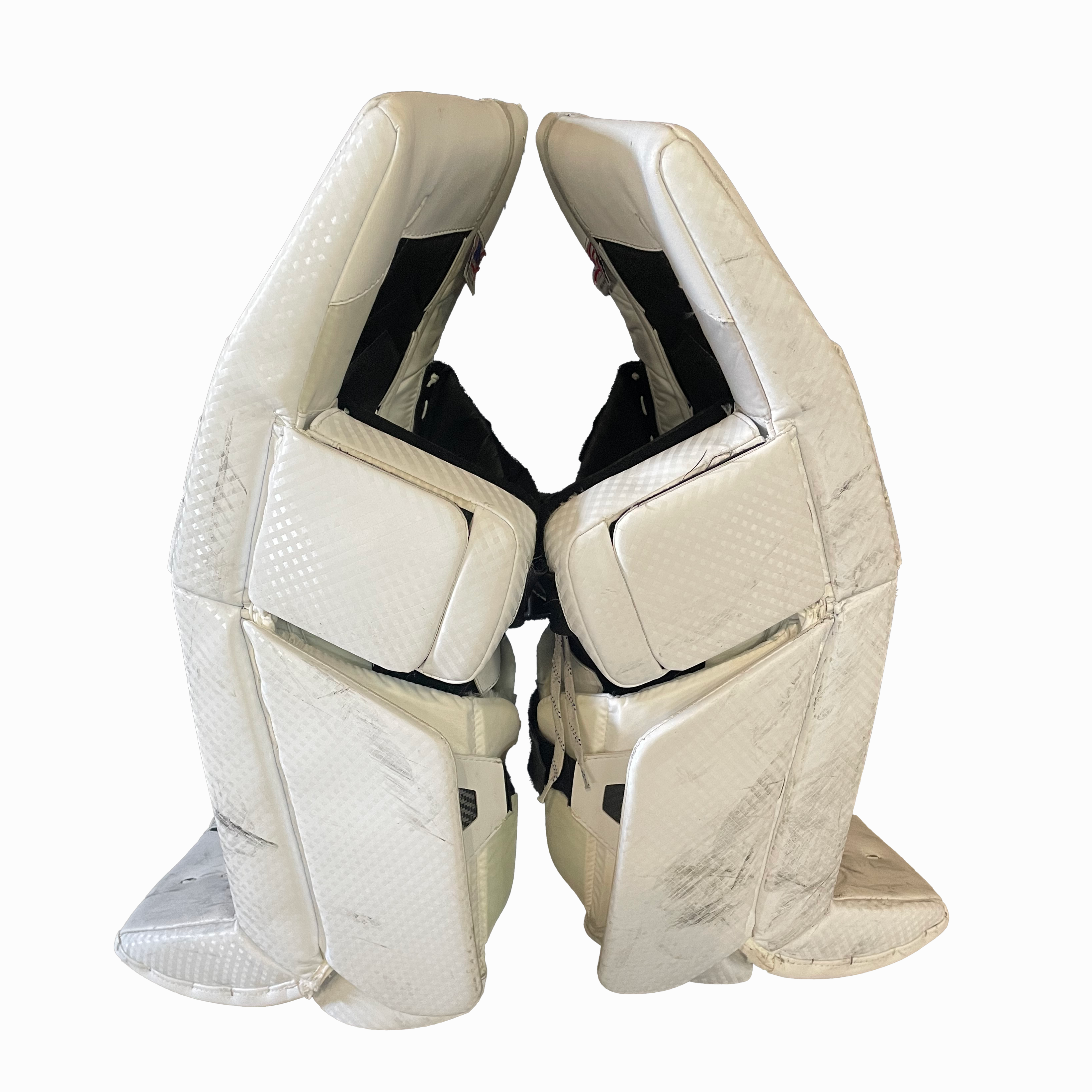 Vaughn Velocity VX1 - Used NCAA Pro Stock Goalie Full Set (White/Green/Navy)