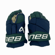 Bauer Vapor Hyperlite - NCAA Pro Stock Gloves (Green/Navy) - Intermediate