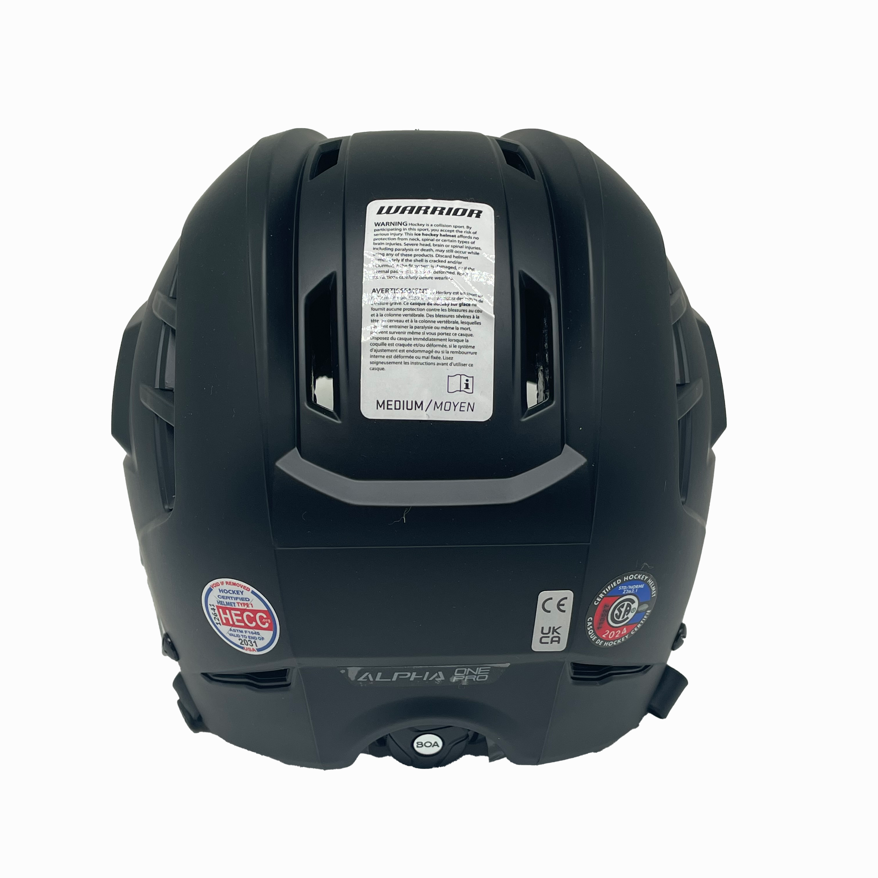 Warrior Alpha One Pro - Hockey Helmet (Matte Black)