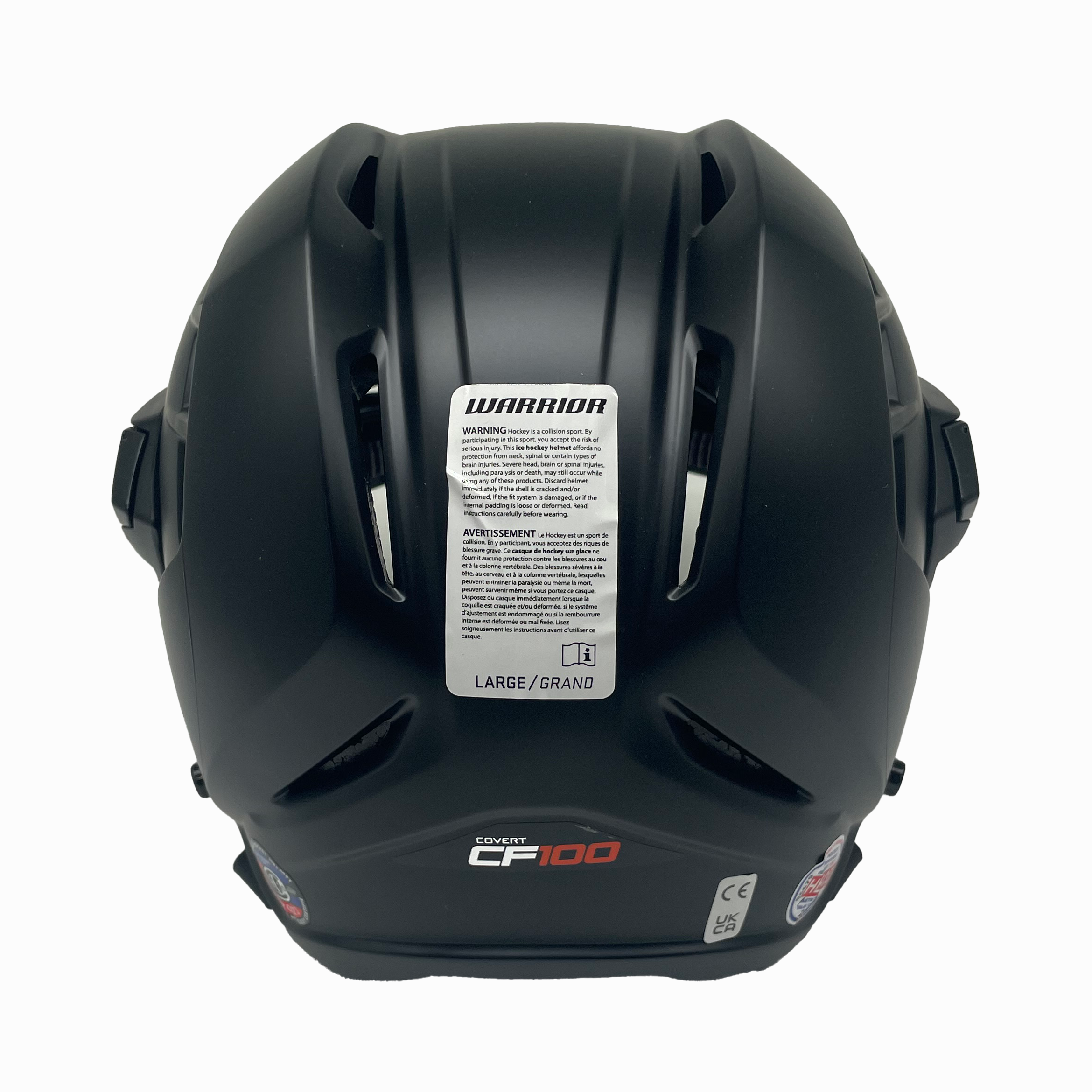 Warrior Covert CF 100 - Hockey Helmet (Matte Black)