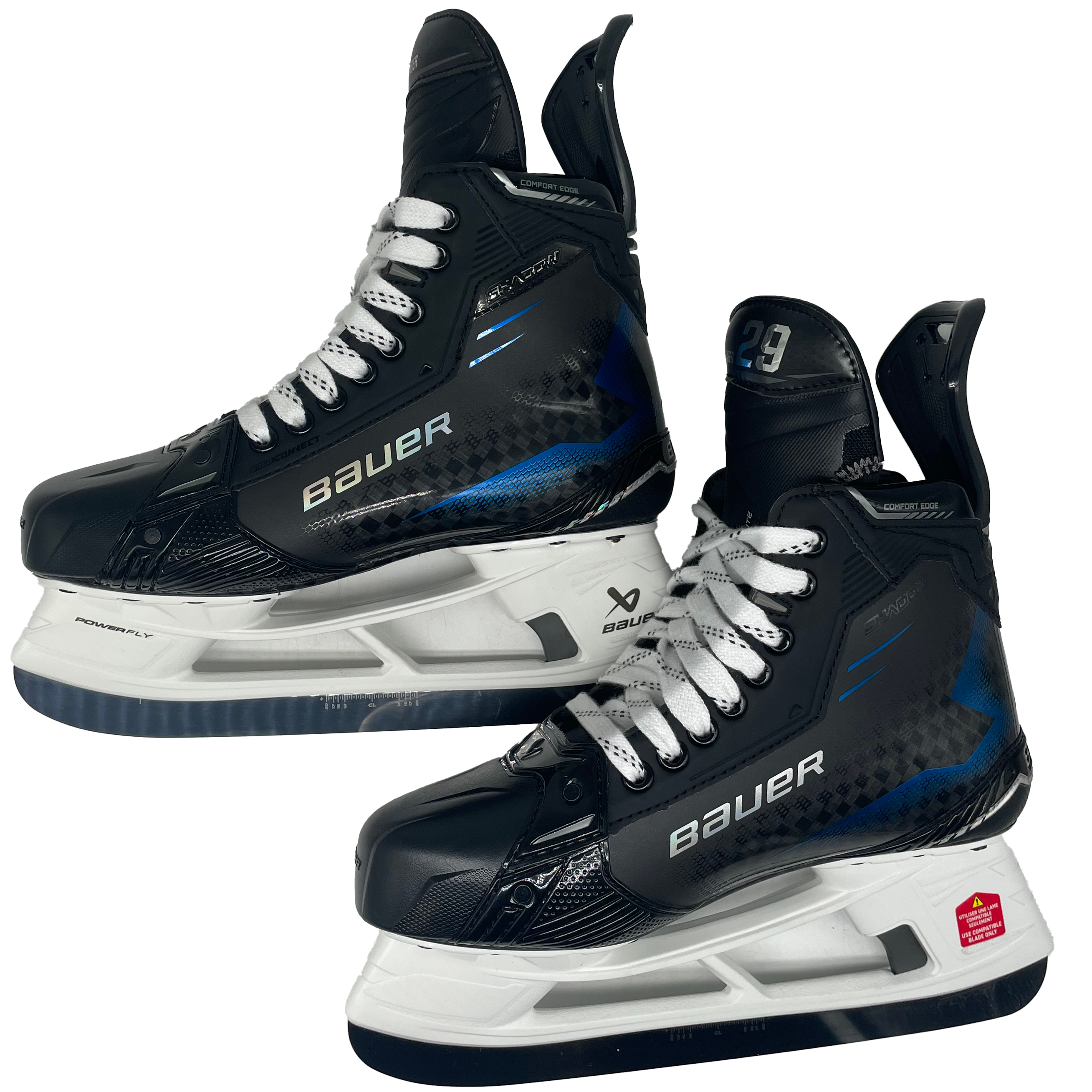 Bauer Supreme Shadow - Pro Stock Hockey Skates - Size R:8.5/L:8.25E