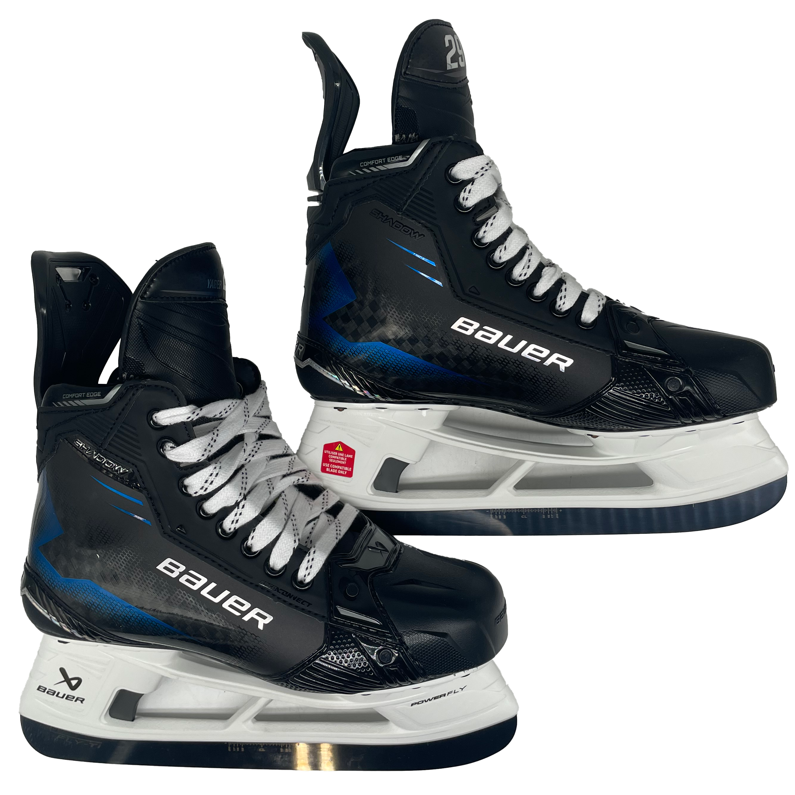 Bauer Supreme Shadow - Pro Stock Hockey Skates - Size R:8.5/L:8.25E
