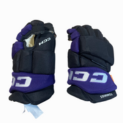 CCM HGJSPP - NCAA Pro Stock Hockey Glove (Black/Purple)