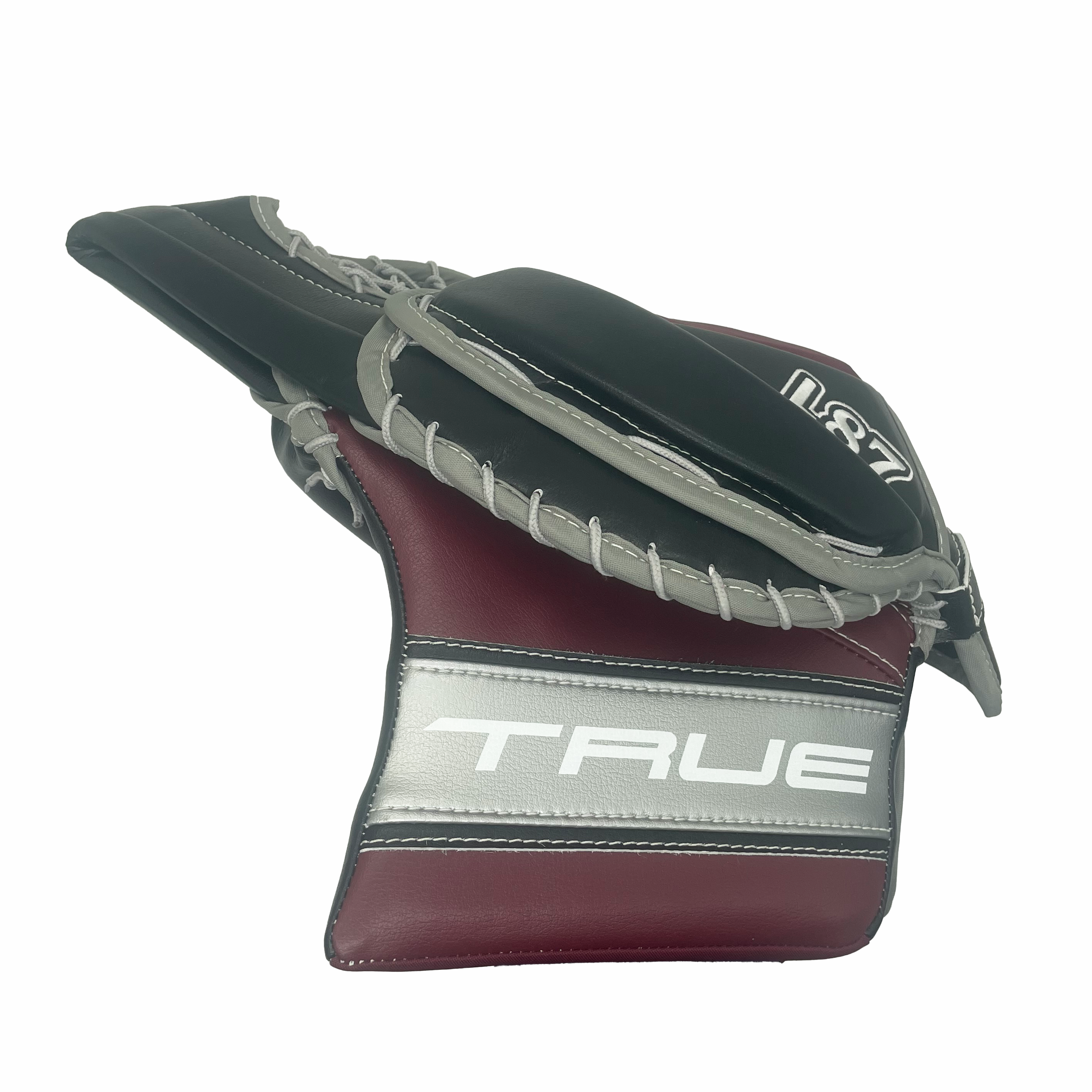True L87 - Pro Stock Goalie Glove (Maroon/Silver/Black)