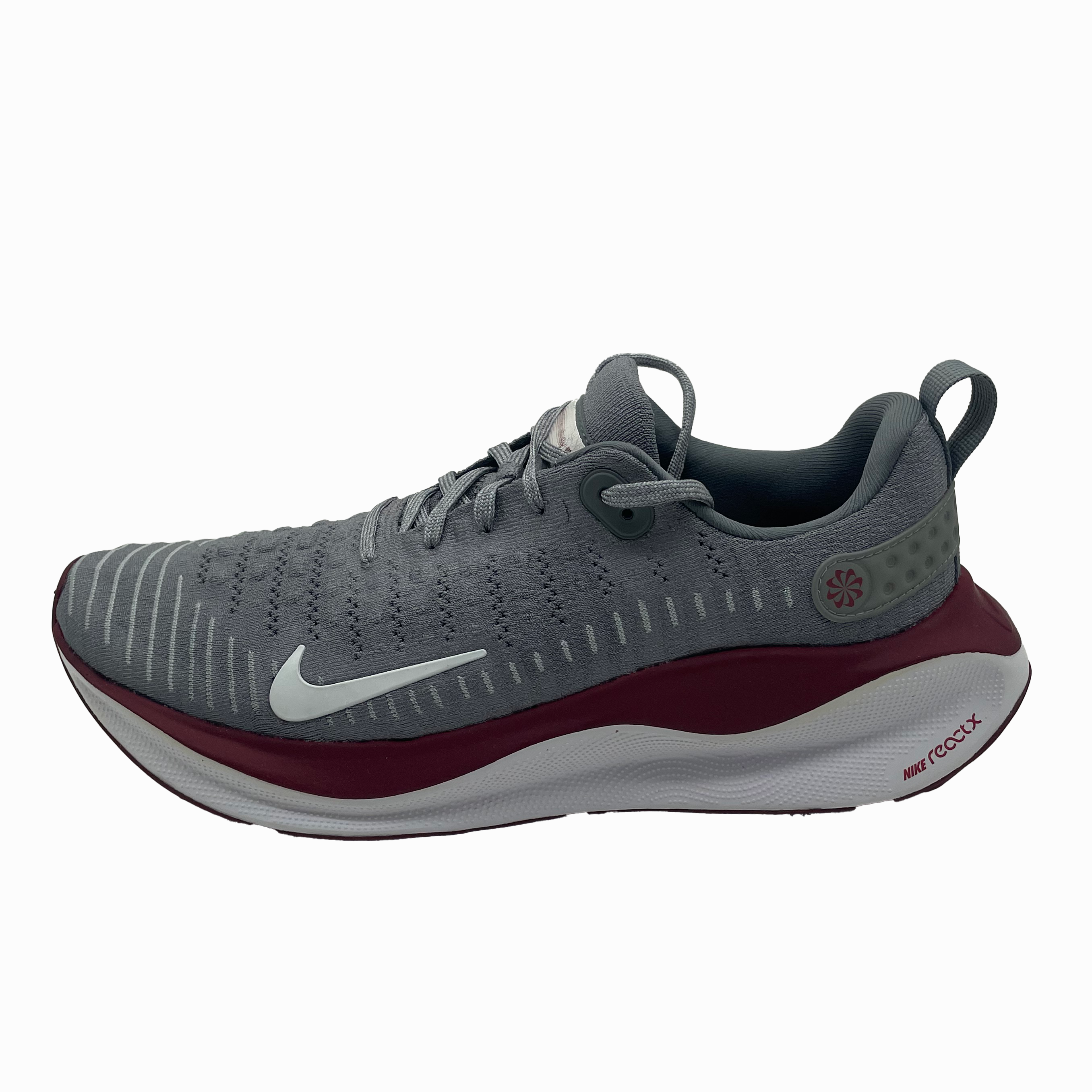 Nike - Men's Reactx Infinity Run 4 Running Shoes (Cool Grey/White/Maroon)
