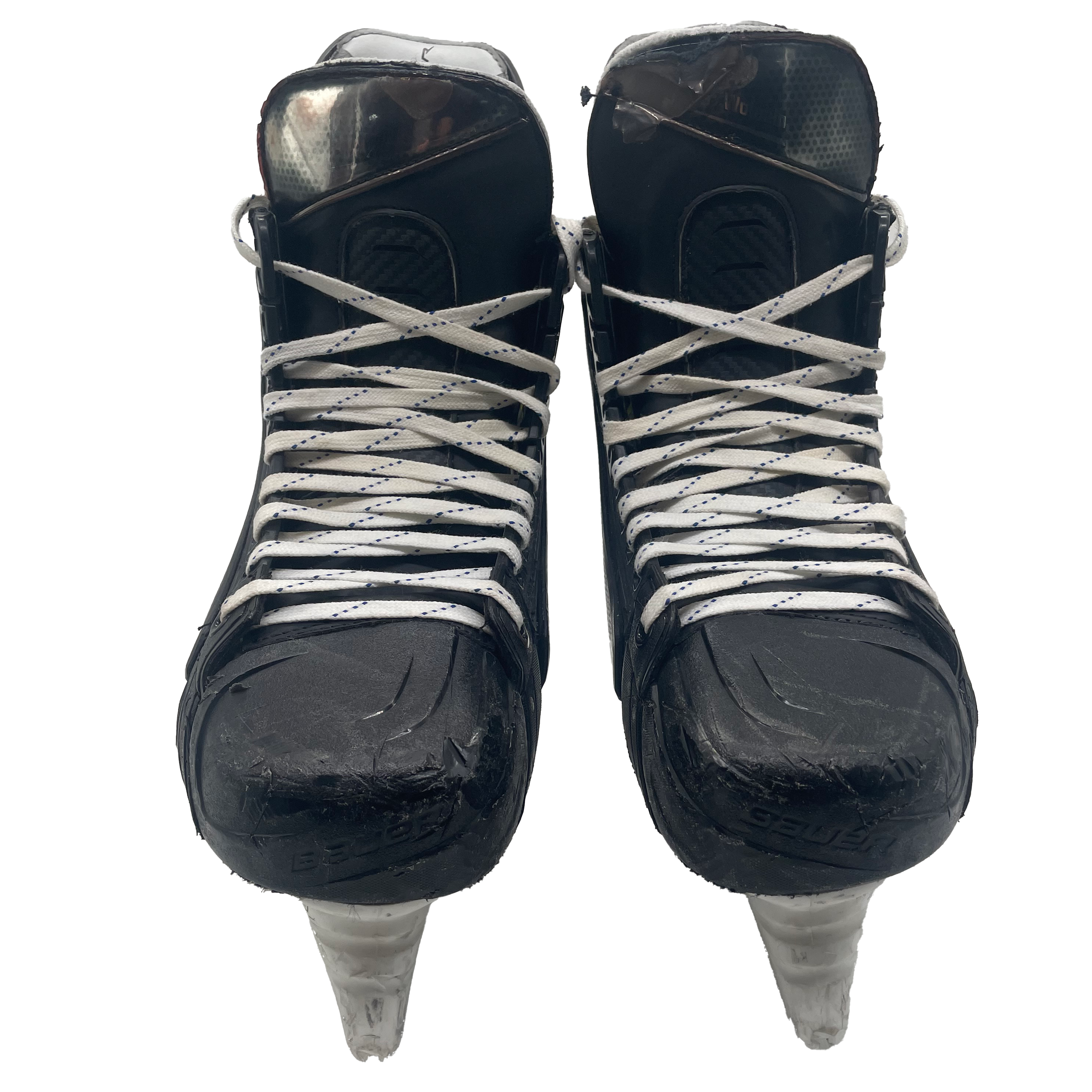 Bauer Vapor Hyperlite 2 - Used Pro Stock Hockey Skates - Size 9 with Shot Blockers