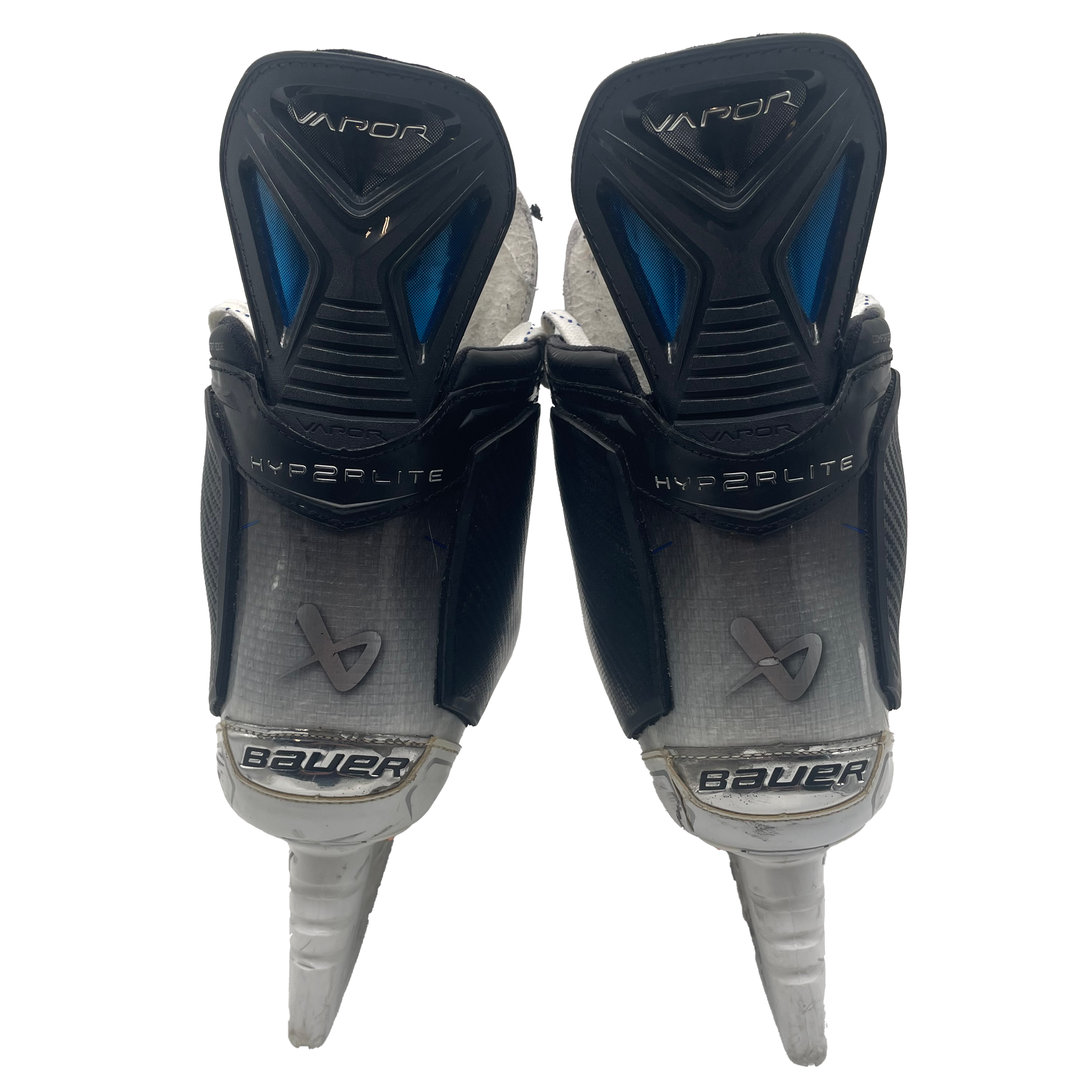 Bauer Vapor Hyperlite 2 - Used Pro Stock Hockey Skates - Size 9 with Shot Blockers