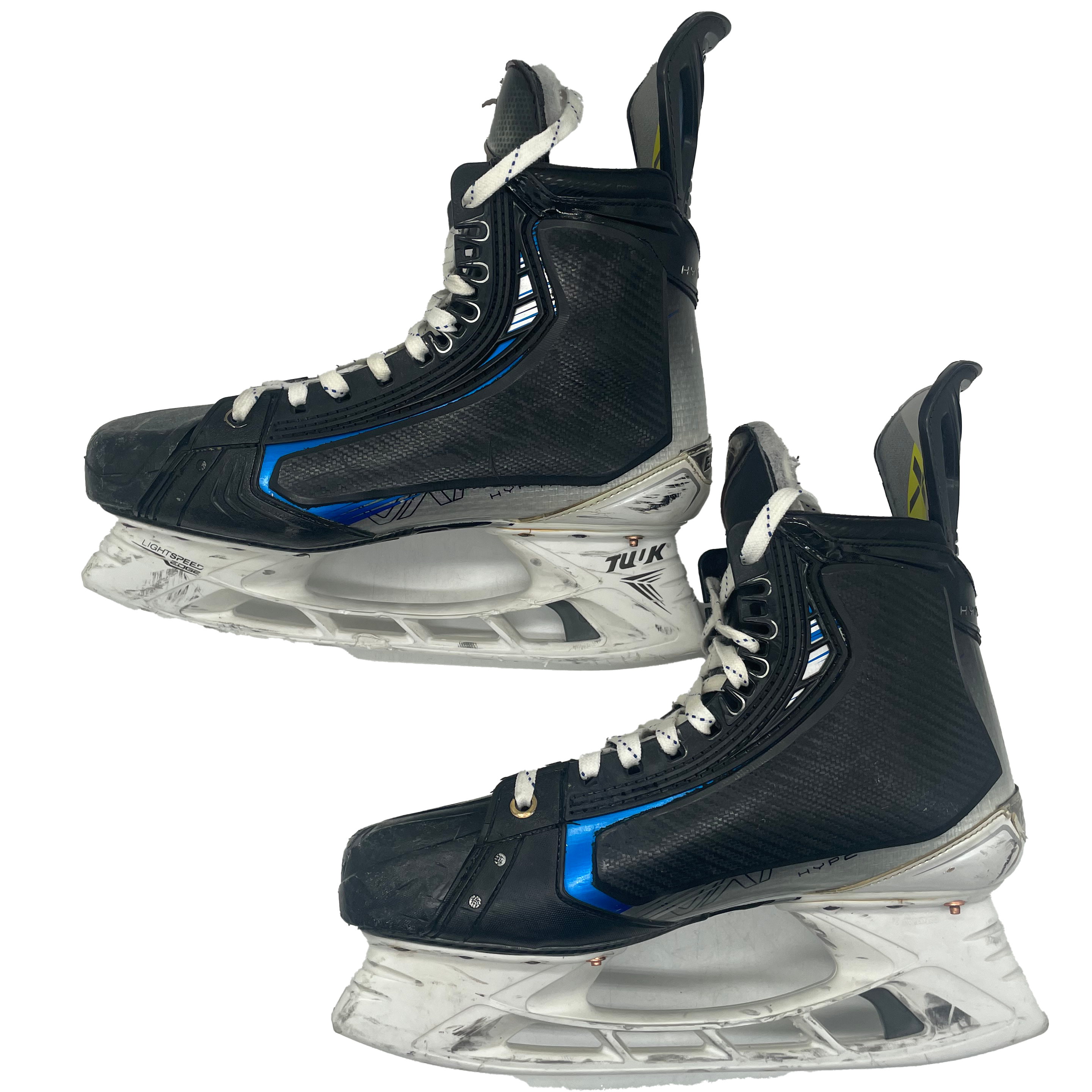Bauer Vapor Hyperlite 2 - Used Pro Stock Hockey Skates - Size 9 with Shot Blockers