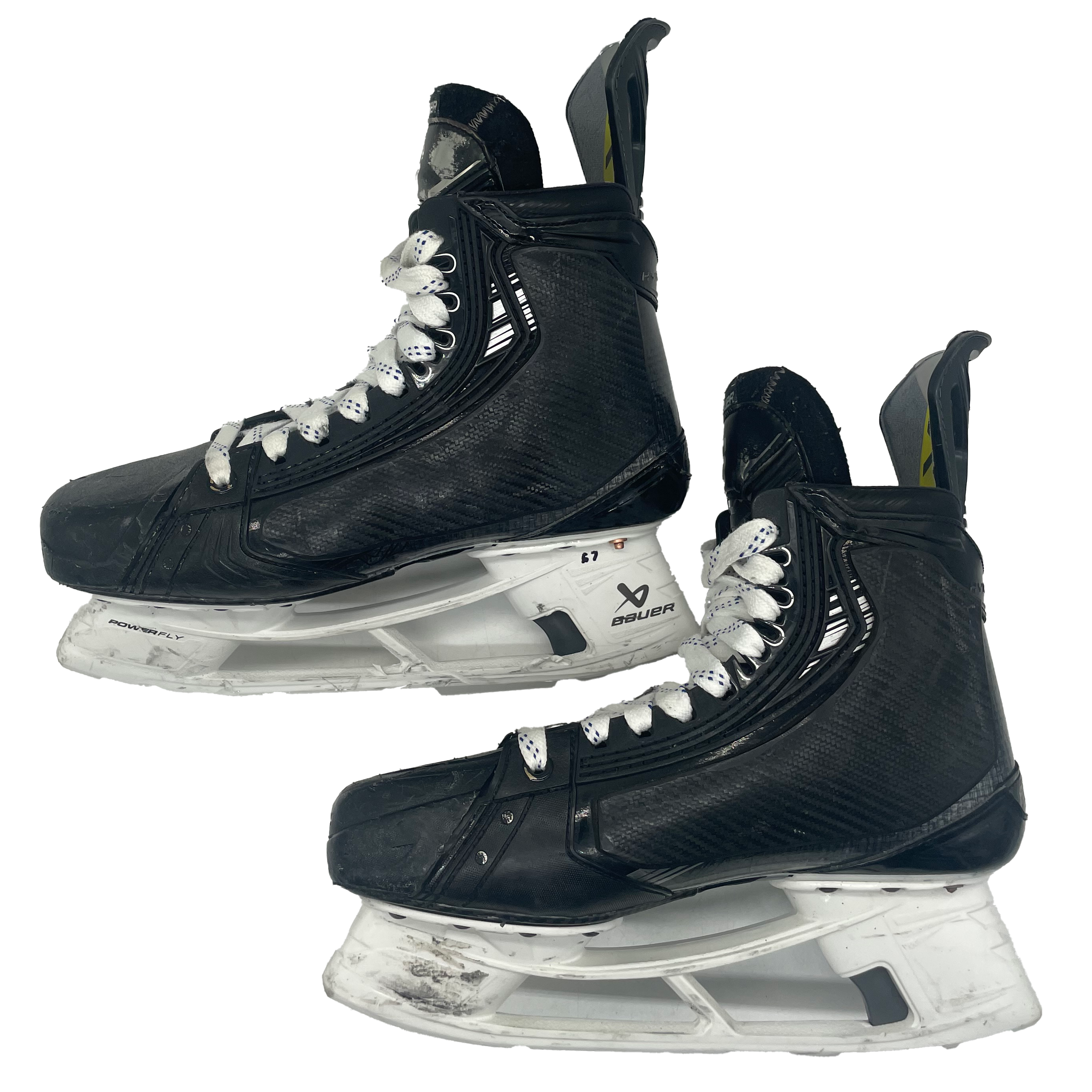 Bauer Vapor Hyperlite 2 - Used Pro Stock Hockey Skates - Size 8.5 with Shot Blockers