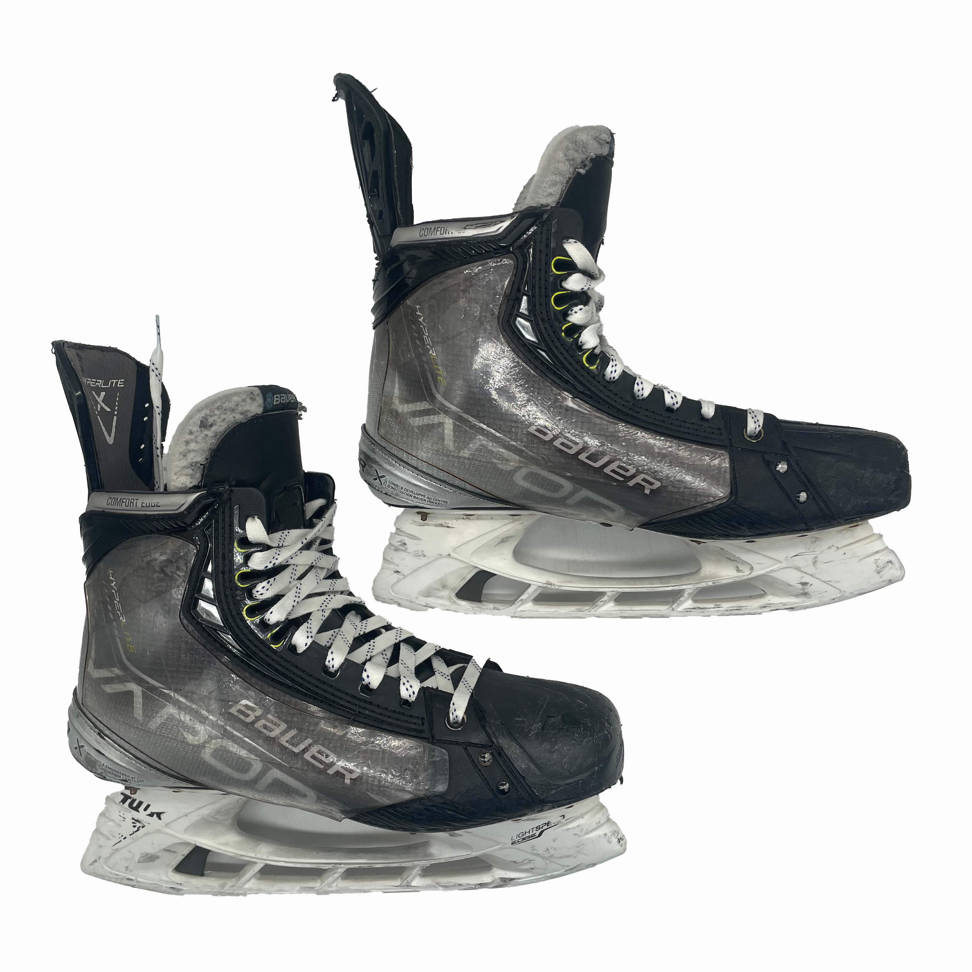 Bauer Vapor Hyperlite - Used Pro Stock Skates With Shot Blockers - Size 11EE