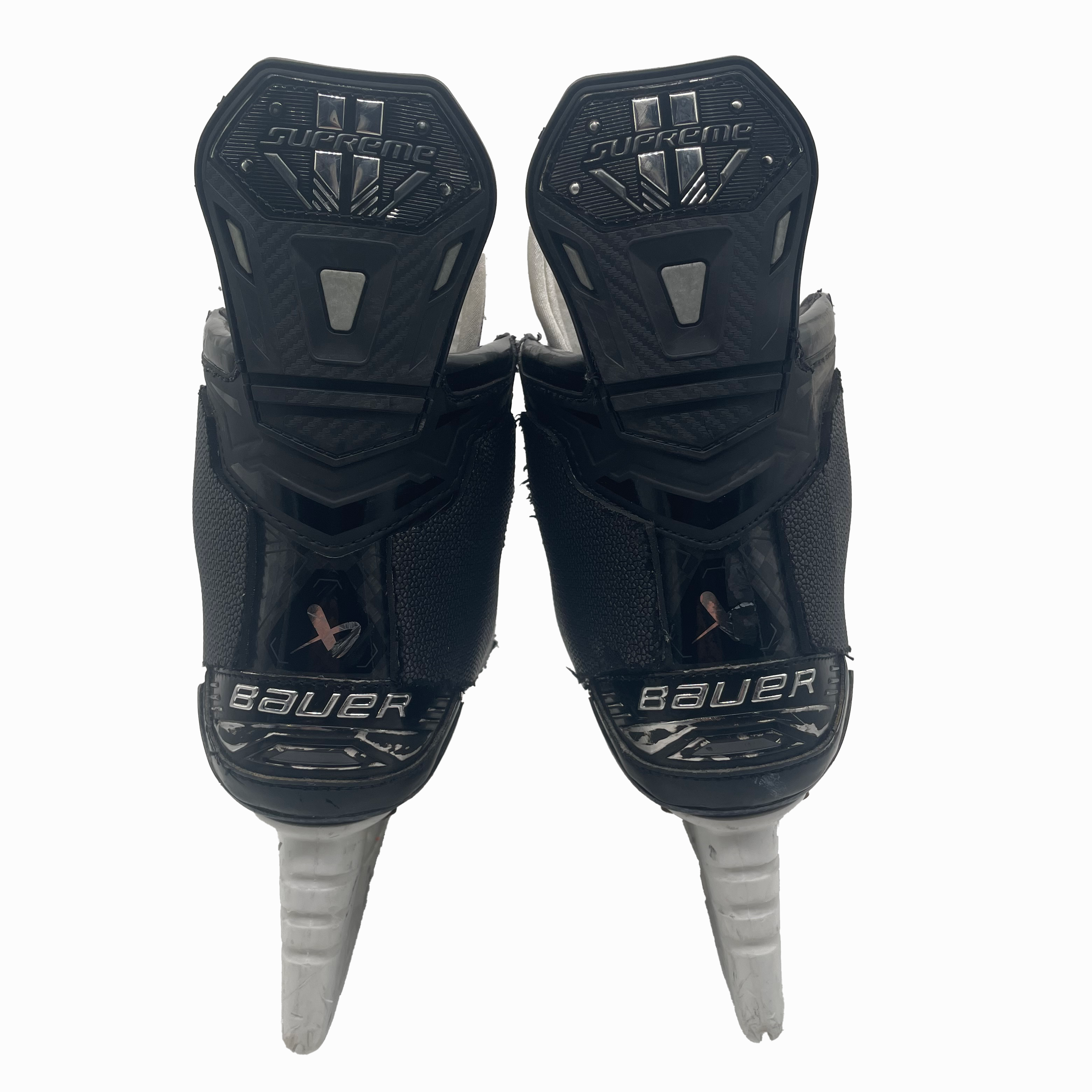 Bauer Supreme Mach - Used Pro Stock Hockey Skates With Shot Blockers - Size 9.25E