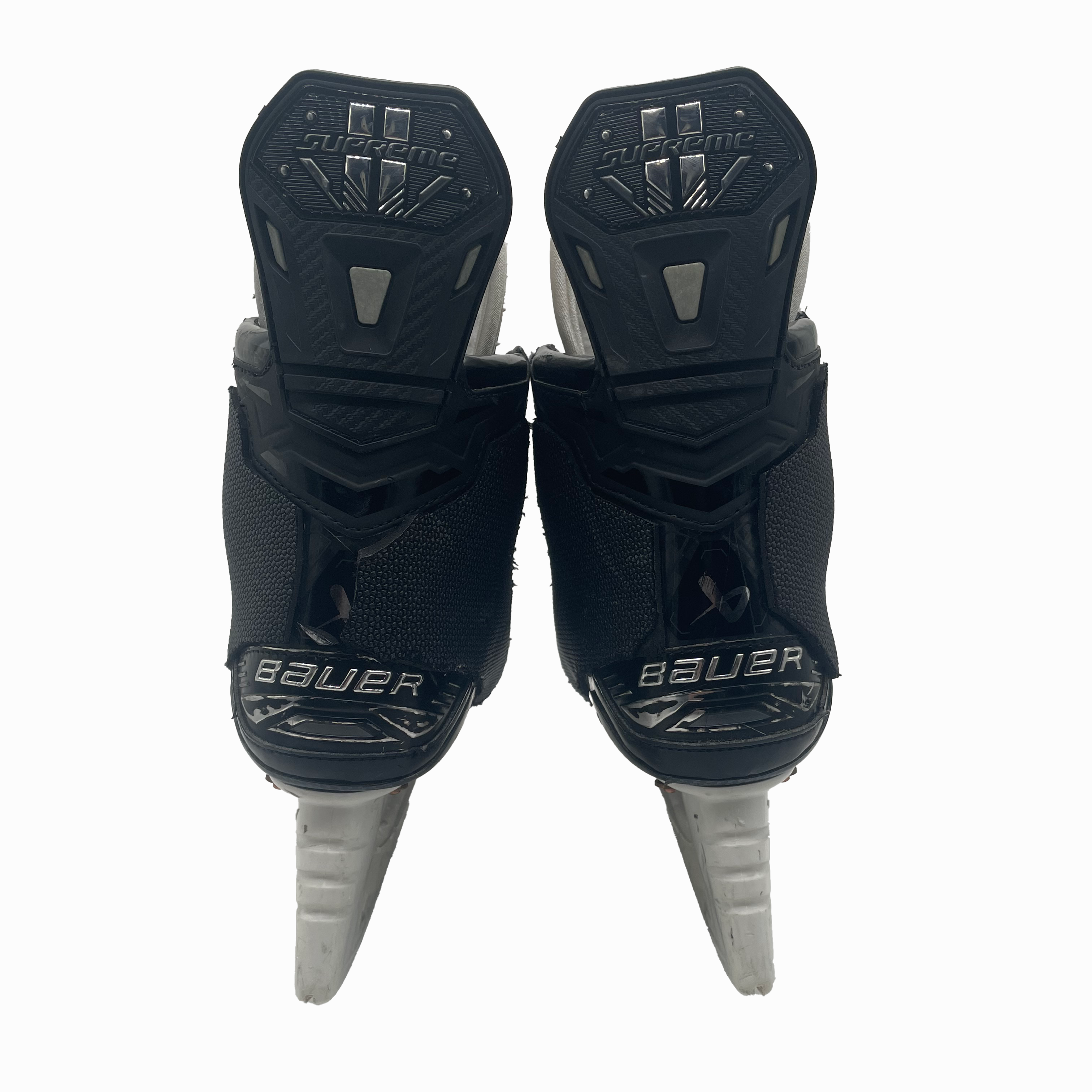 Bauer Supreme Mach - Used Pro Stock Hockey Skates With Shot Blockers - Size 9.5E