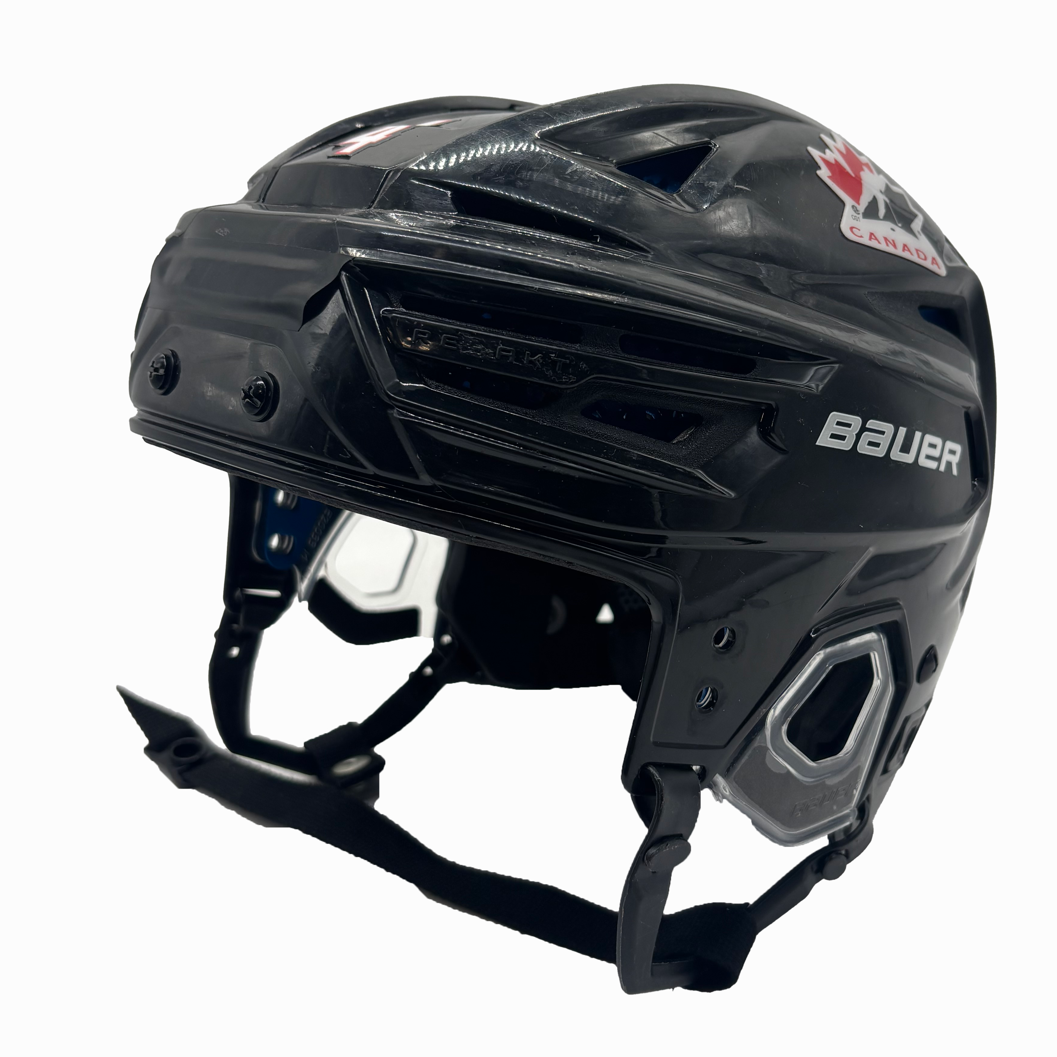 Bauer Re Akt Customized Fit - Used Team Canada Hockey Helmet (Black)