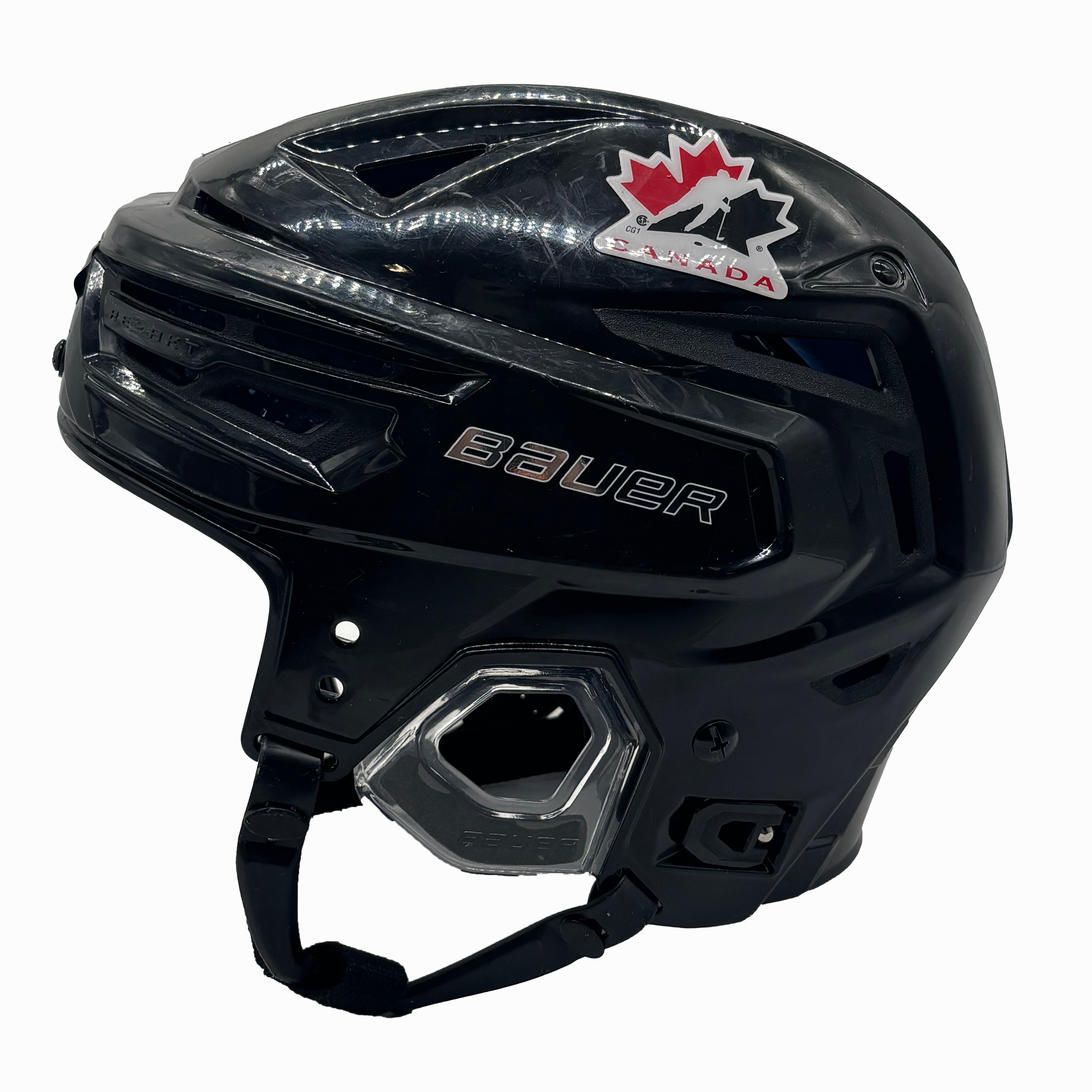 Bauer Re Akt Customized Fit - Used Team Canada Hockey Helmet (Black)