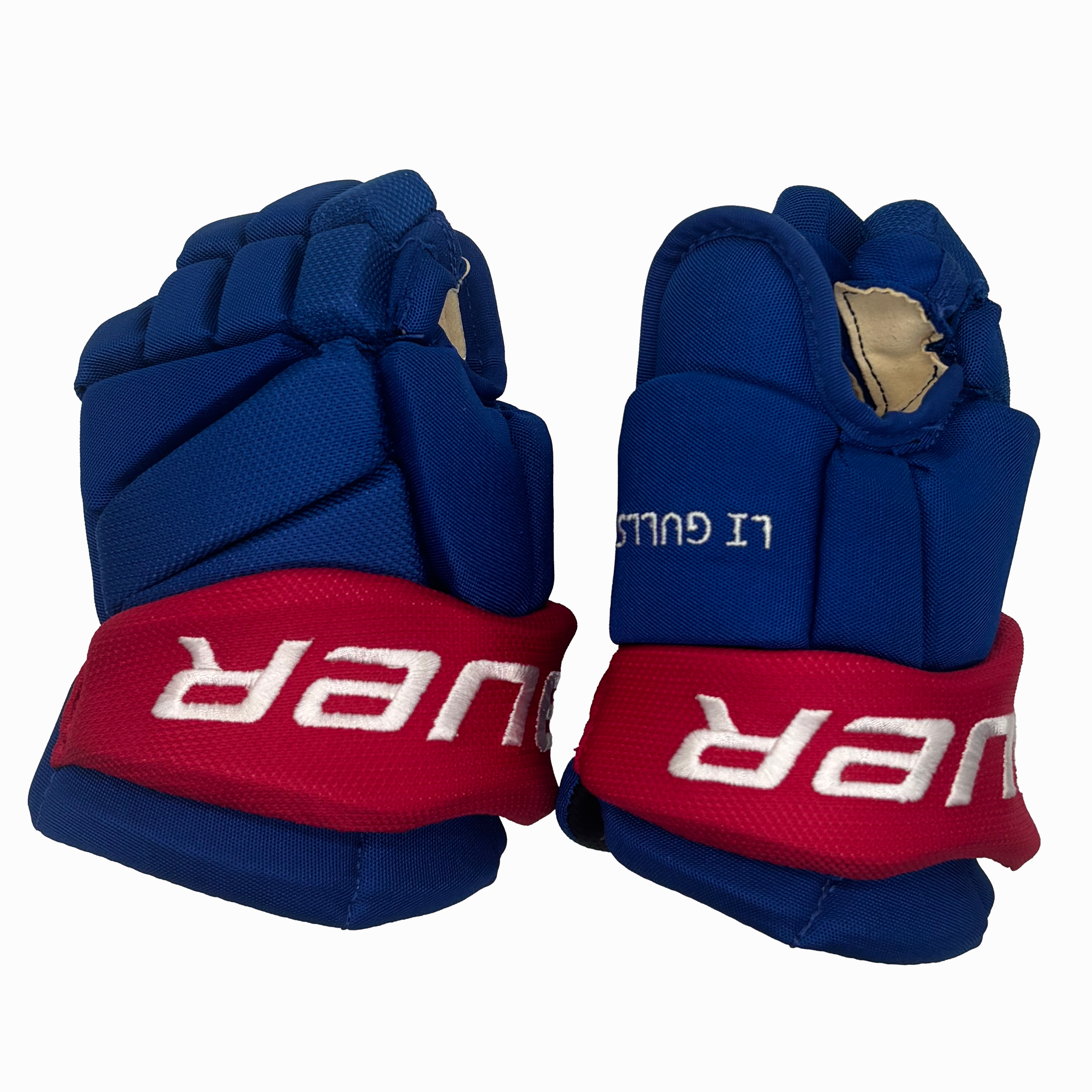 Bauer Team Gloves - Youth (Blue/Red/White)
