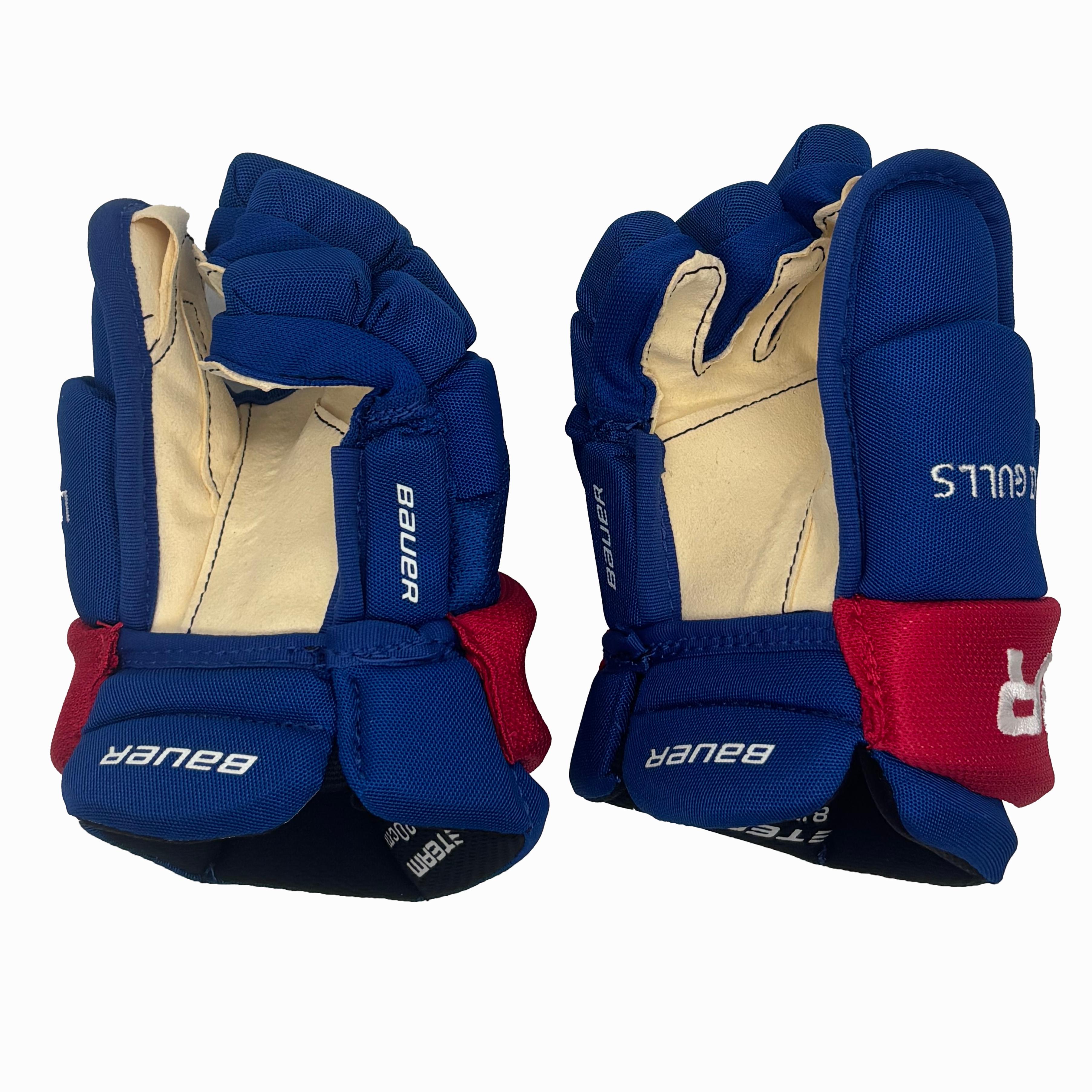 Bauer Team Gloves - Youth (Blue/Red/White)